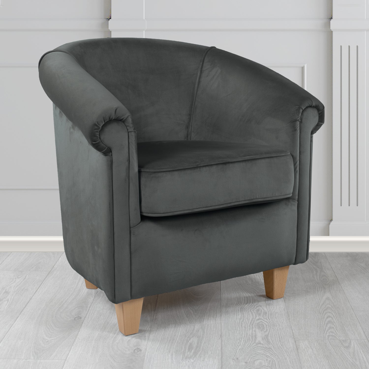 Siena Tub Chair in Passione Velvet Fabric