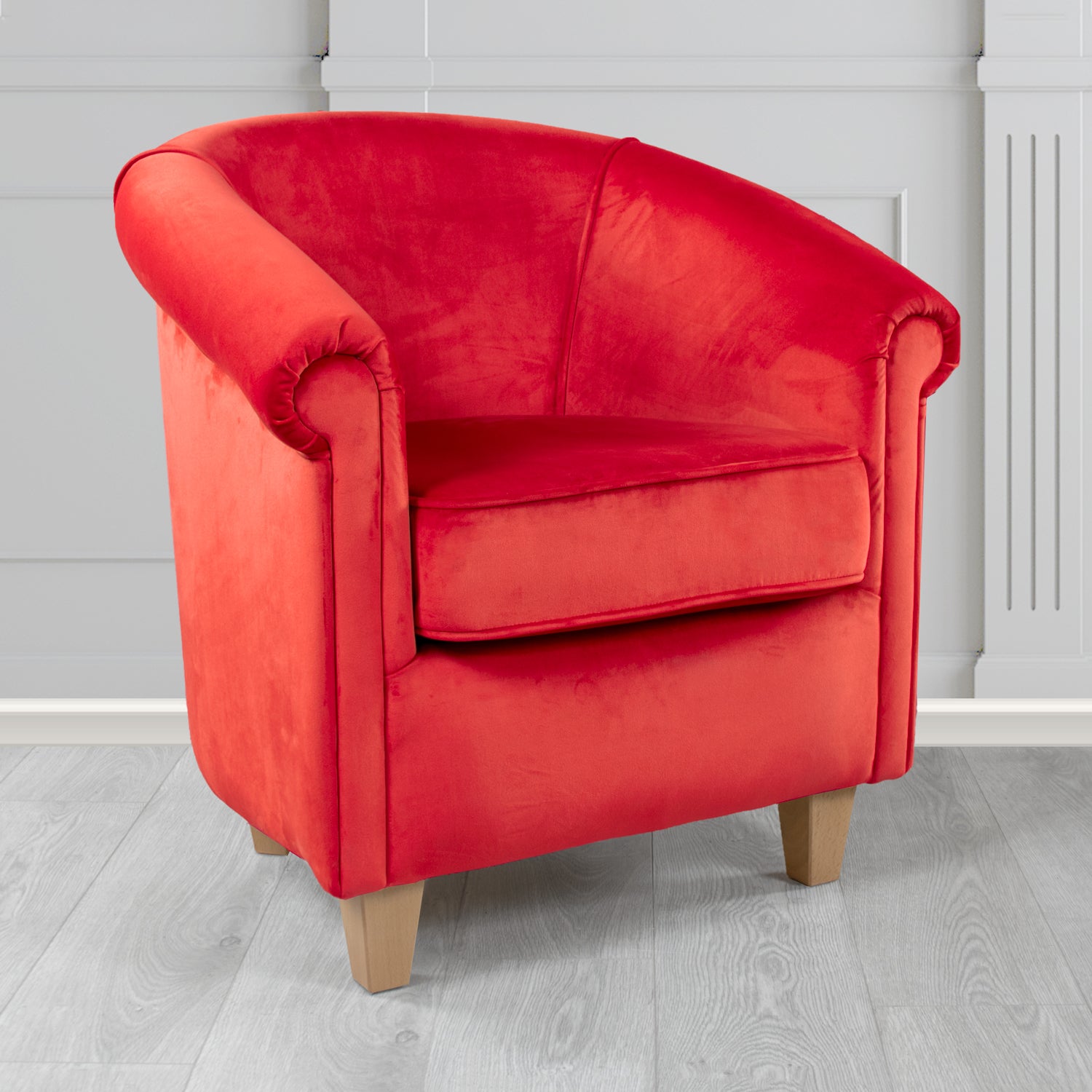Siena Tub Chair in Passione Velvet Fabric