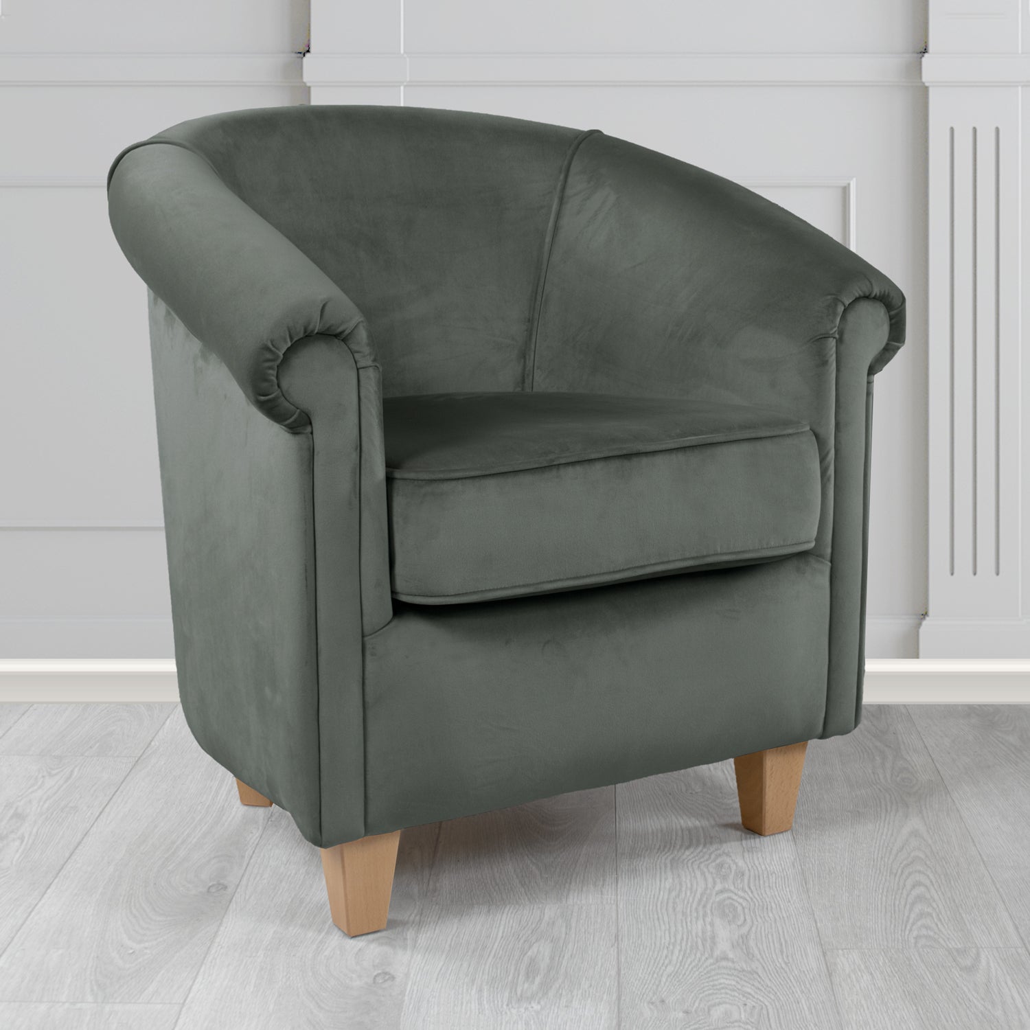 Siena Tub Chair in Passione Velvet Fabric