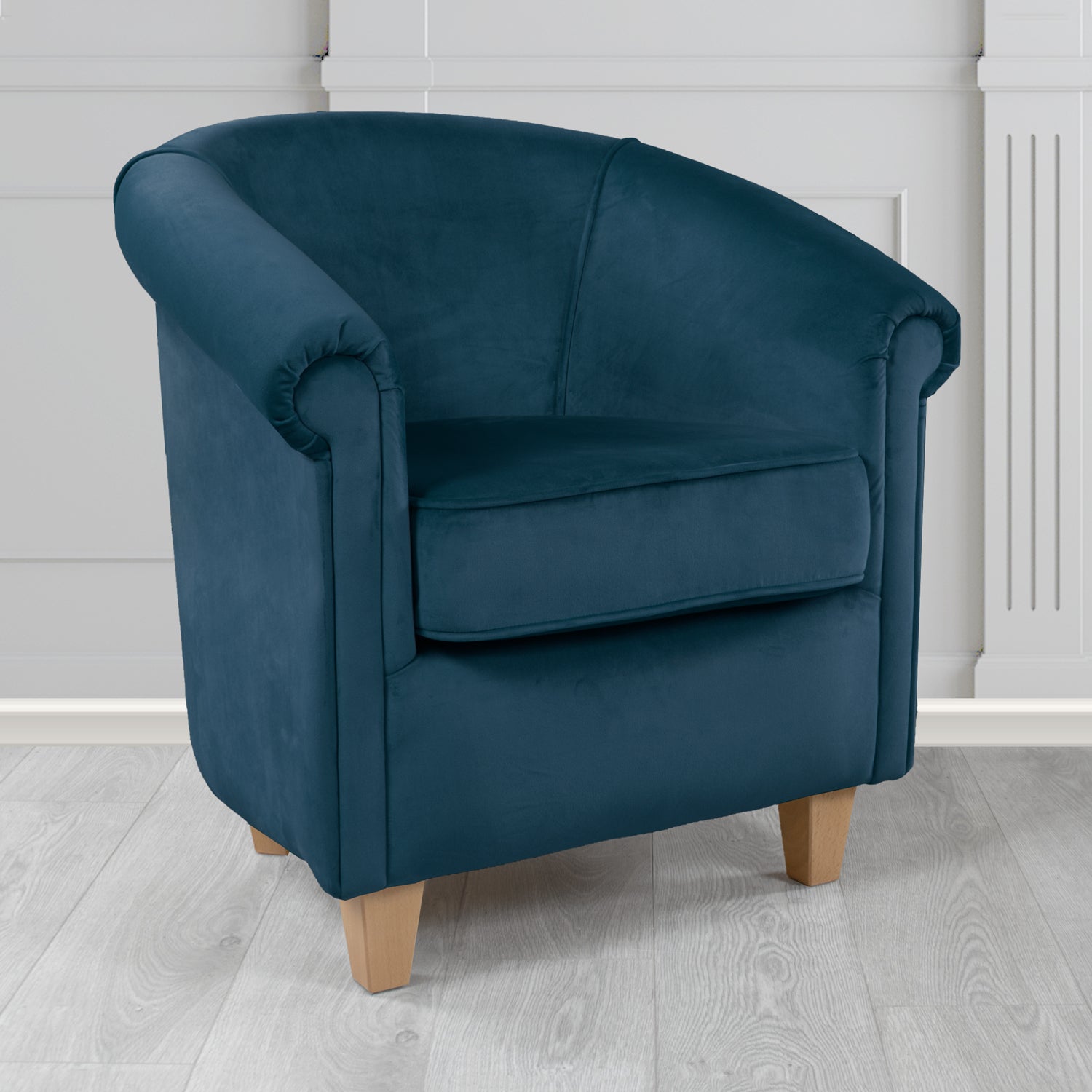 Siena Tub Chair in Passione Velvet Fabric