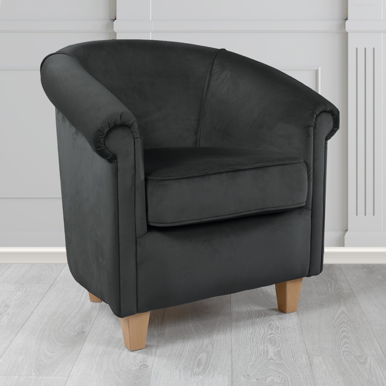 Siena Tub Chair in Passione Velvet Fabric