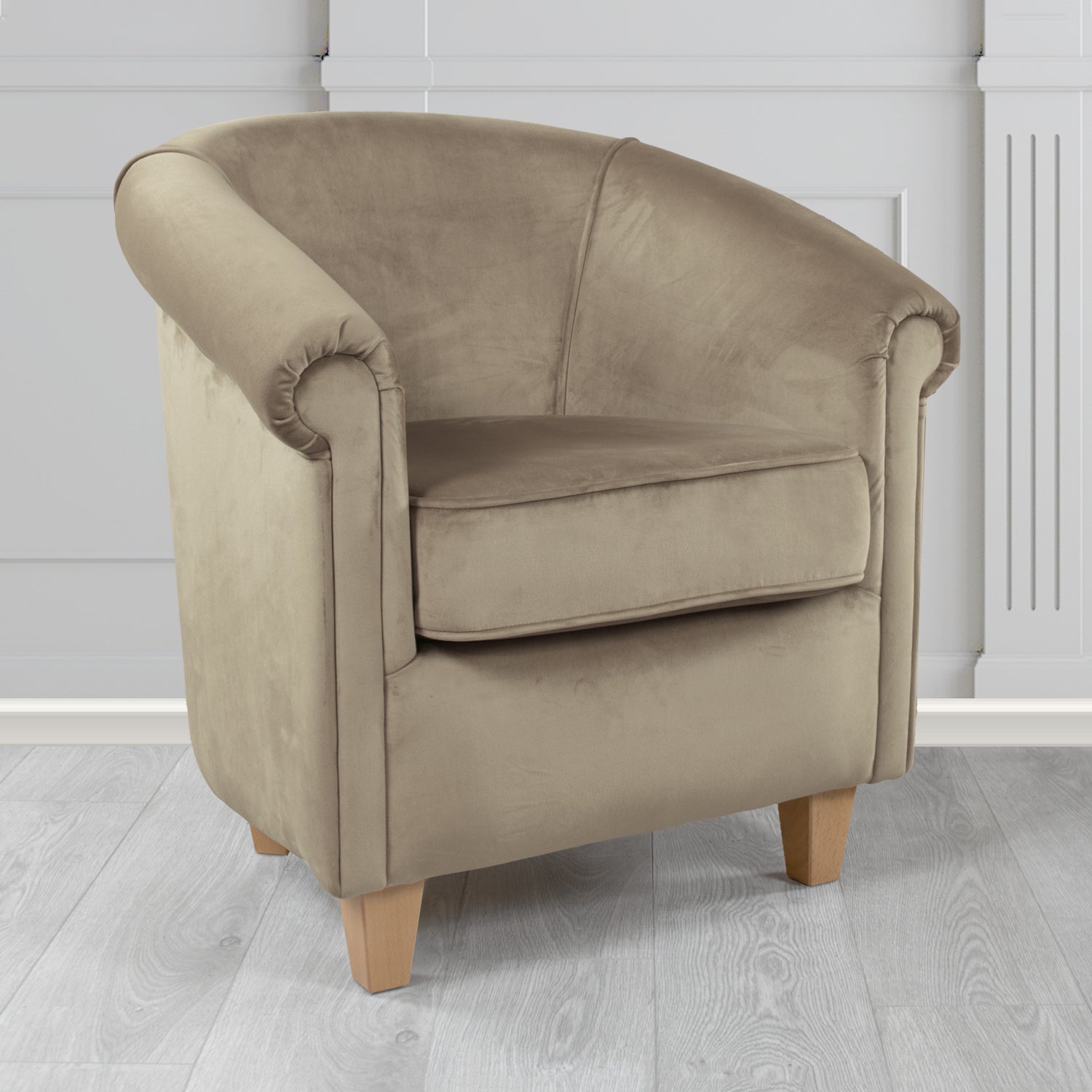 Siena Tub Chair in Passione Velvet Fabric