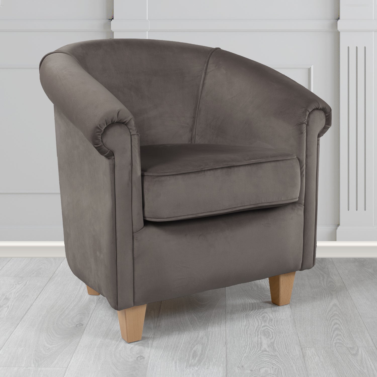 Siena Tub Chair in Passione Velvet Fabric