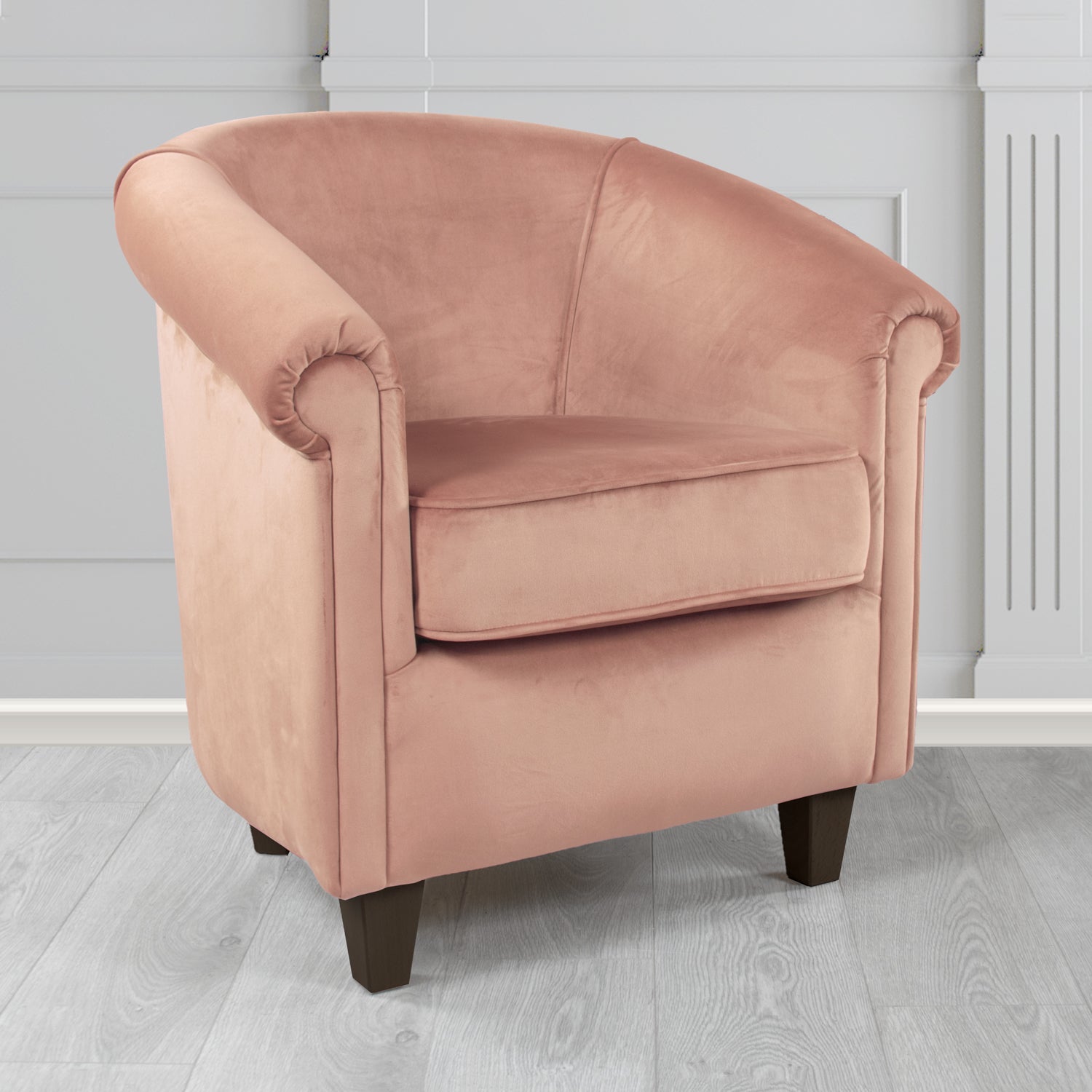 Siena Tub Chair in Passione Velvet Fabric