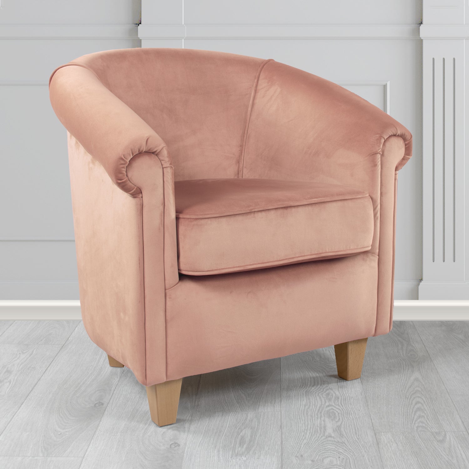 Siena Tub Chair in Passione Velvet Fabric