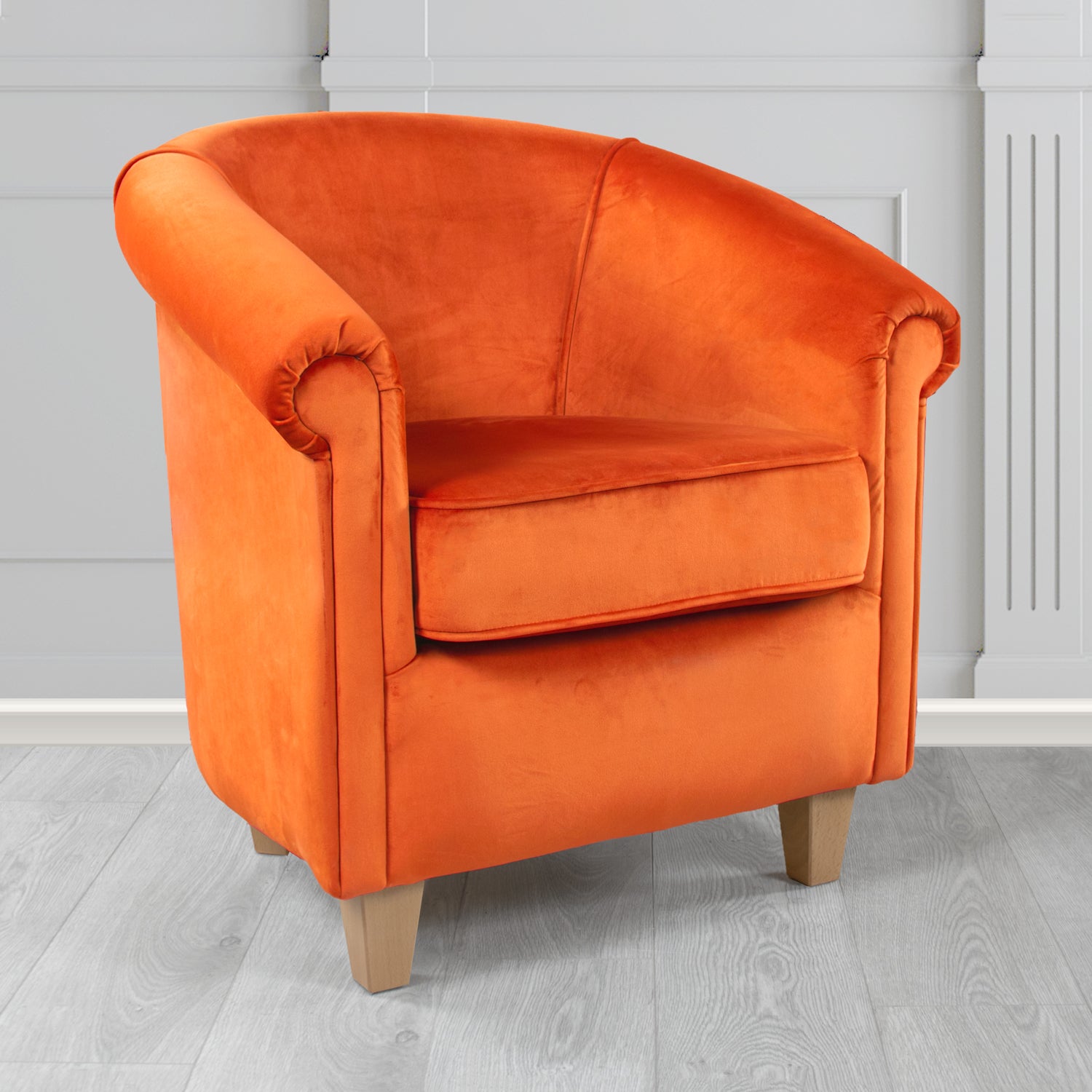 Siena Tub Chair in Passione Velvet Fabric