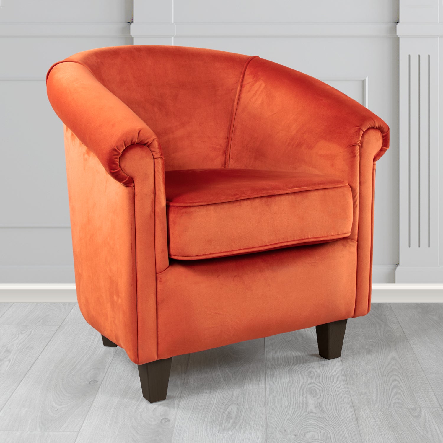 Siena Tub Chair in Passione Velvet Fabric