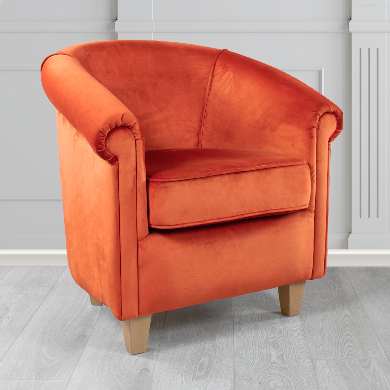 Siena Tub Chair in Passione Velvet Fabric
