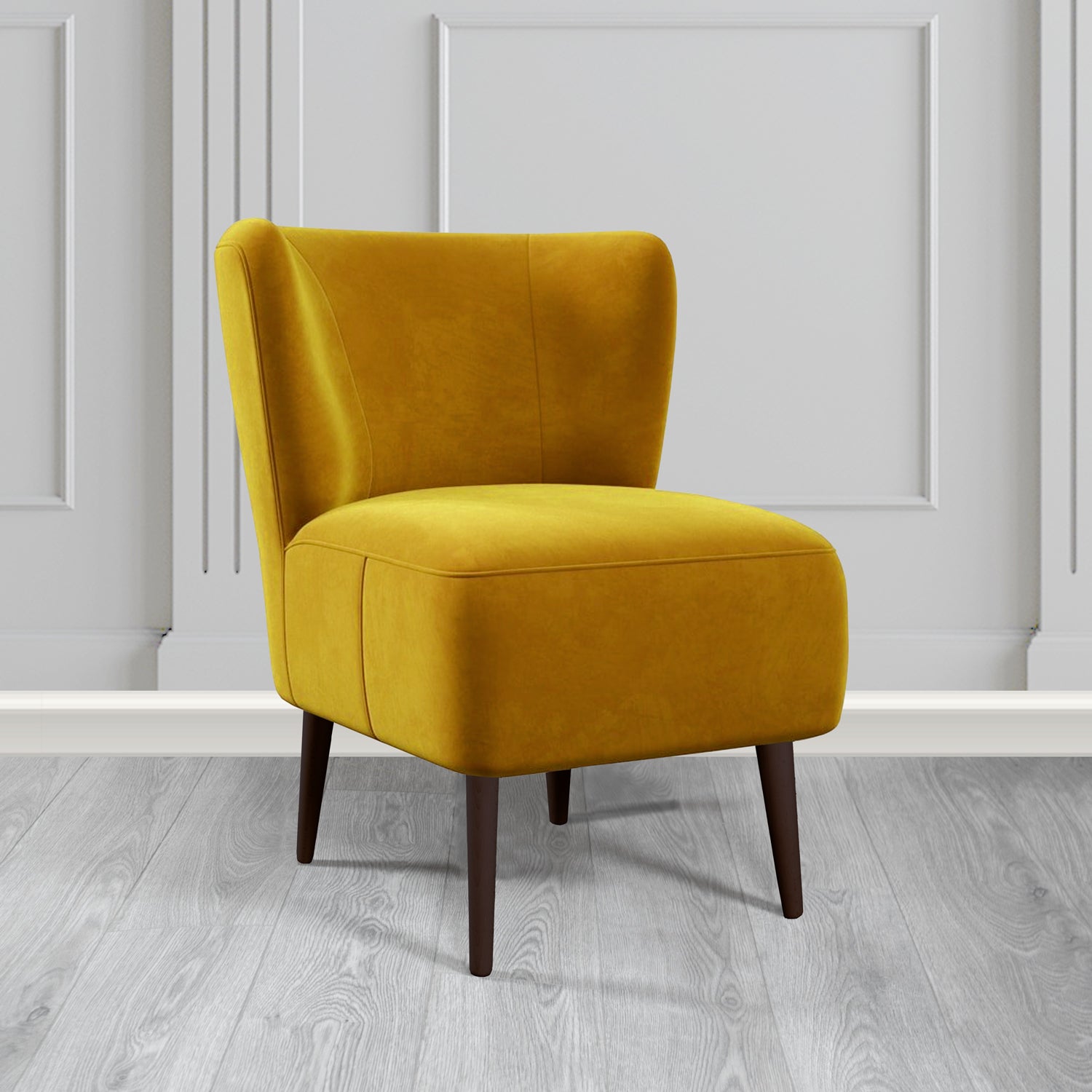 St Lucia Tub Accent Chair in Monaco Plush Velvet Fabric