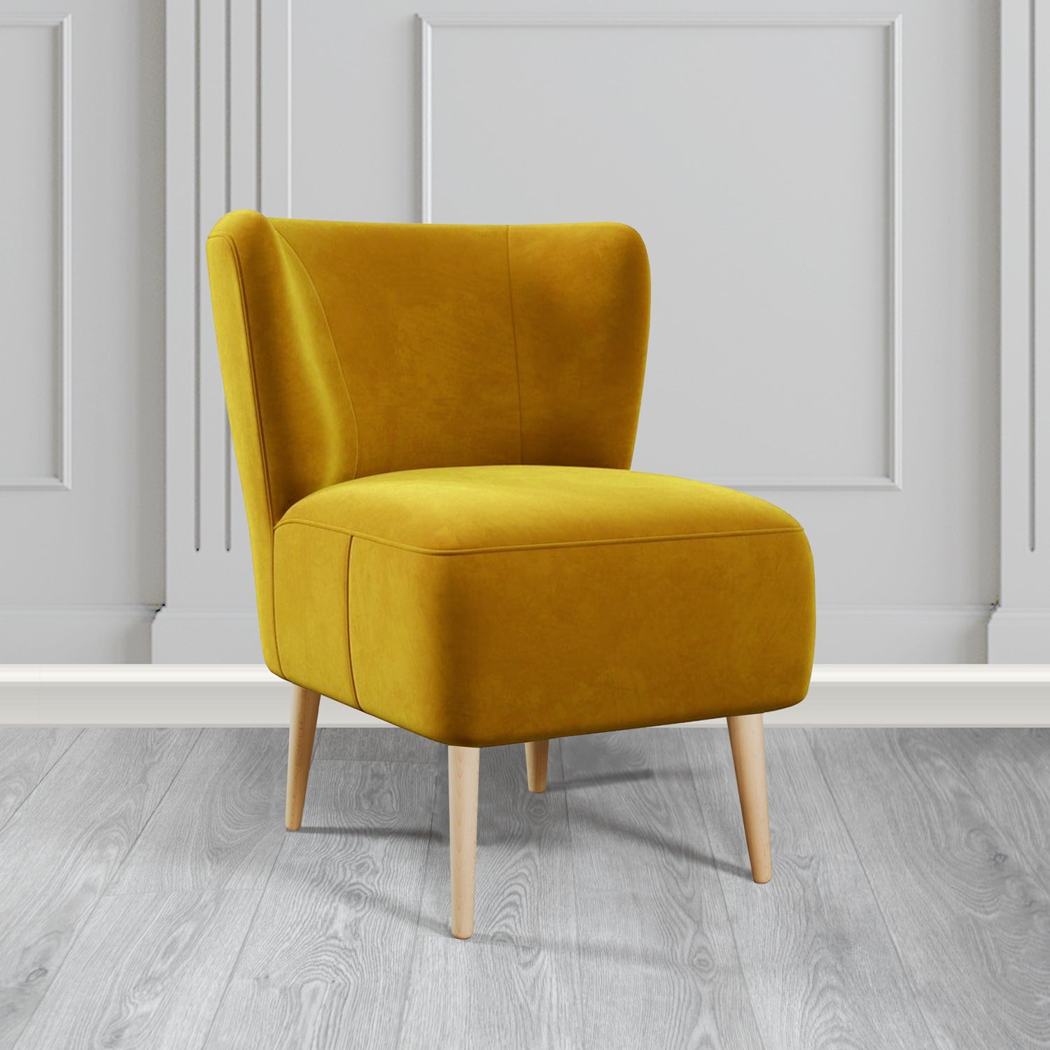 St Lucia Tub Accent Chair in Monaco Plush Velvet Fabric