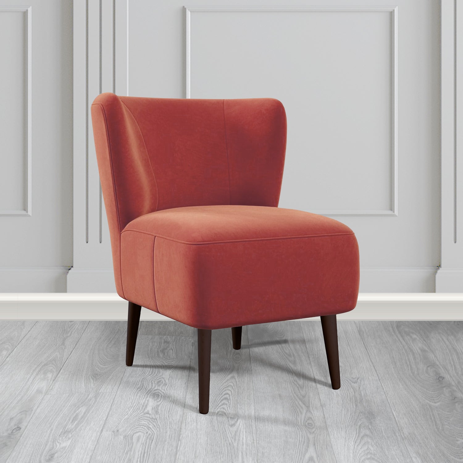 St Lucia Tub Accent Chair in Sapore Velvet Fabric