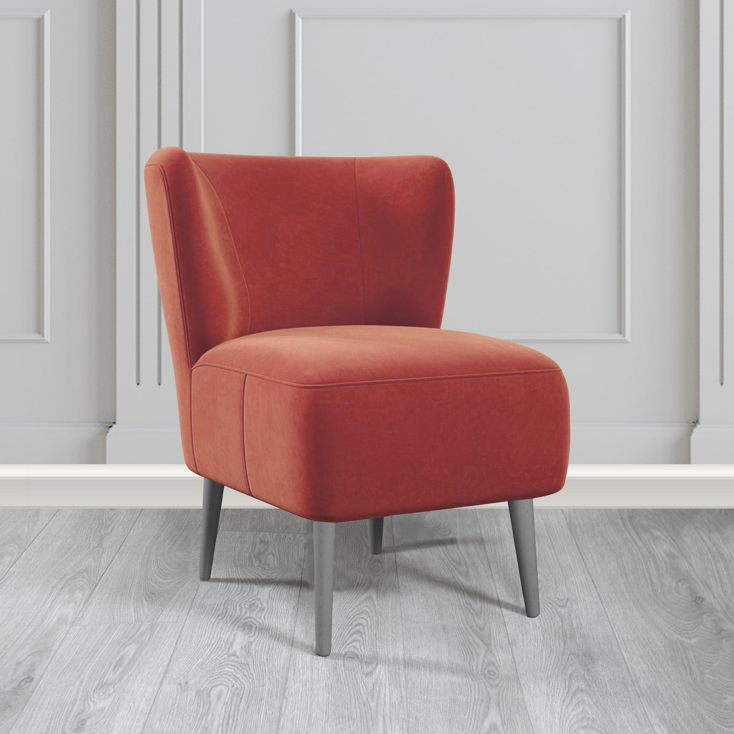 St Lucia Tub Accent Chair in Sapore Velvet Fabric