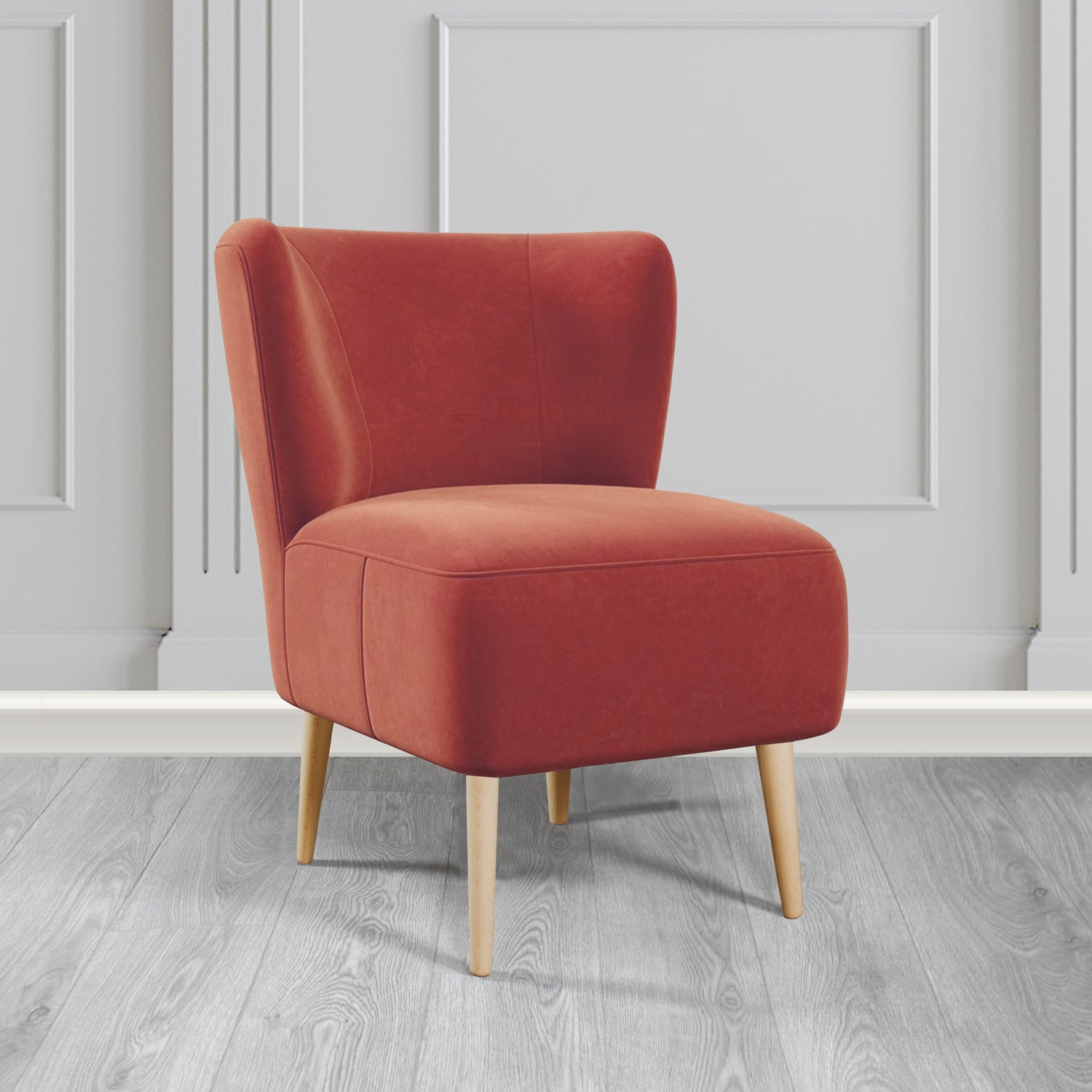St Lucia Tub Accent Chair in Sapore Velvet Fabric