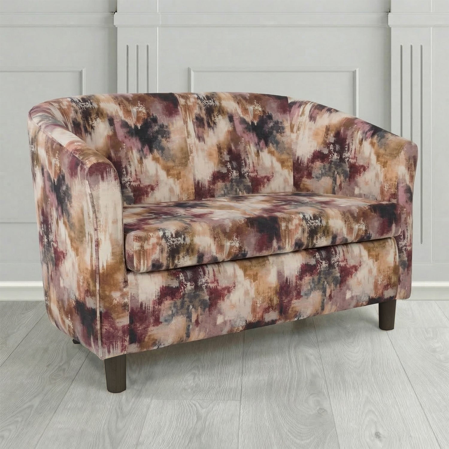 Tuscany 2 Seater Tub Sofa in Fryett's Kala Abstract Pattern Fabric