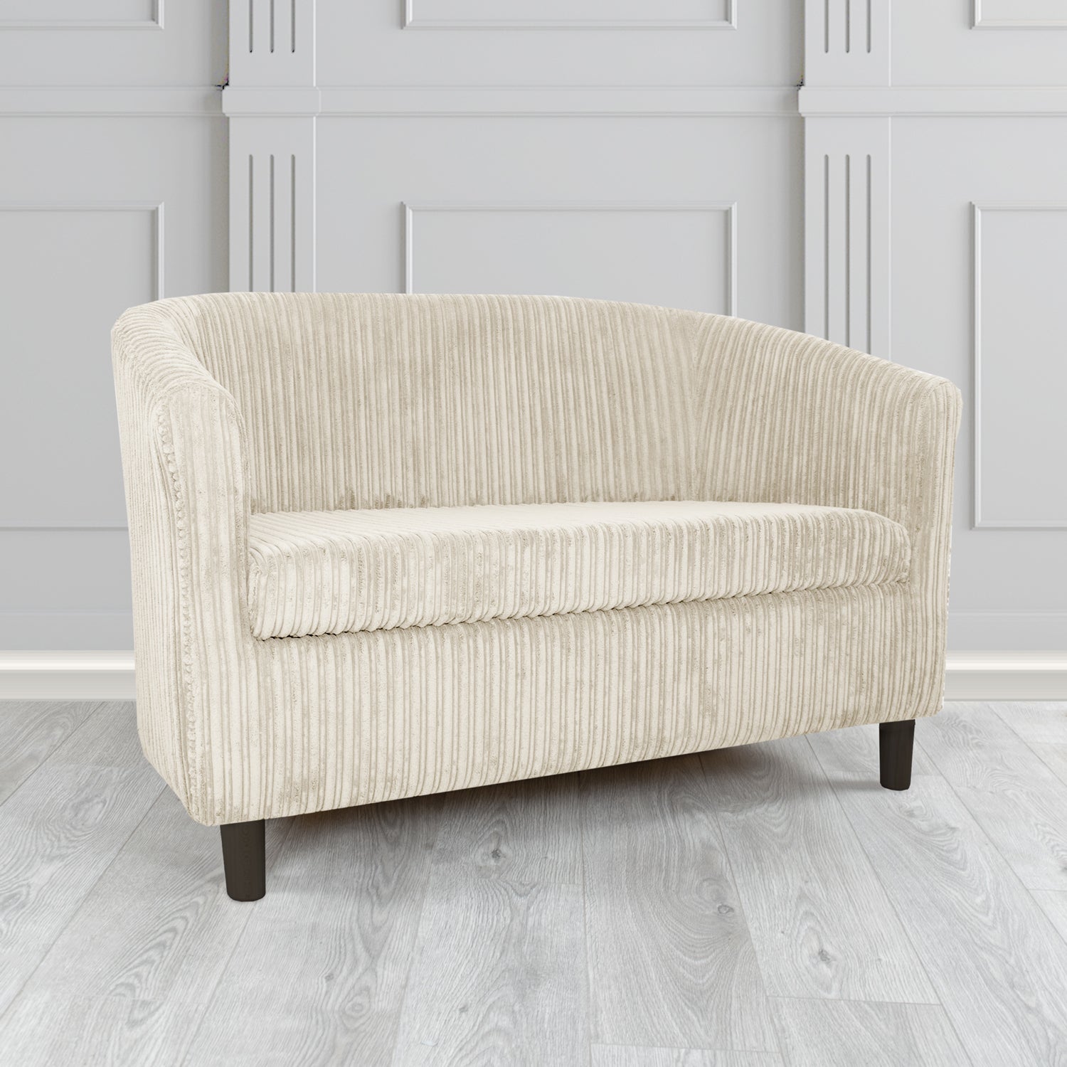 Tuscany 2 Seater Tub Sofa in Conway Plain Textured Fabric
