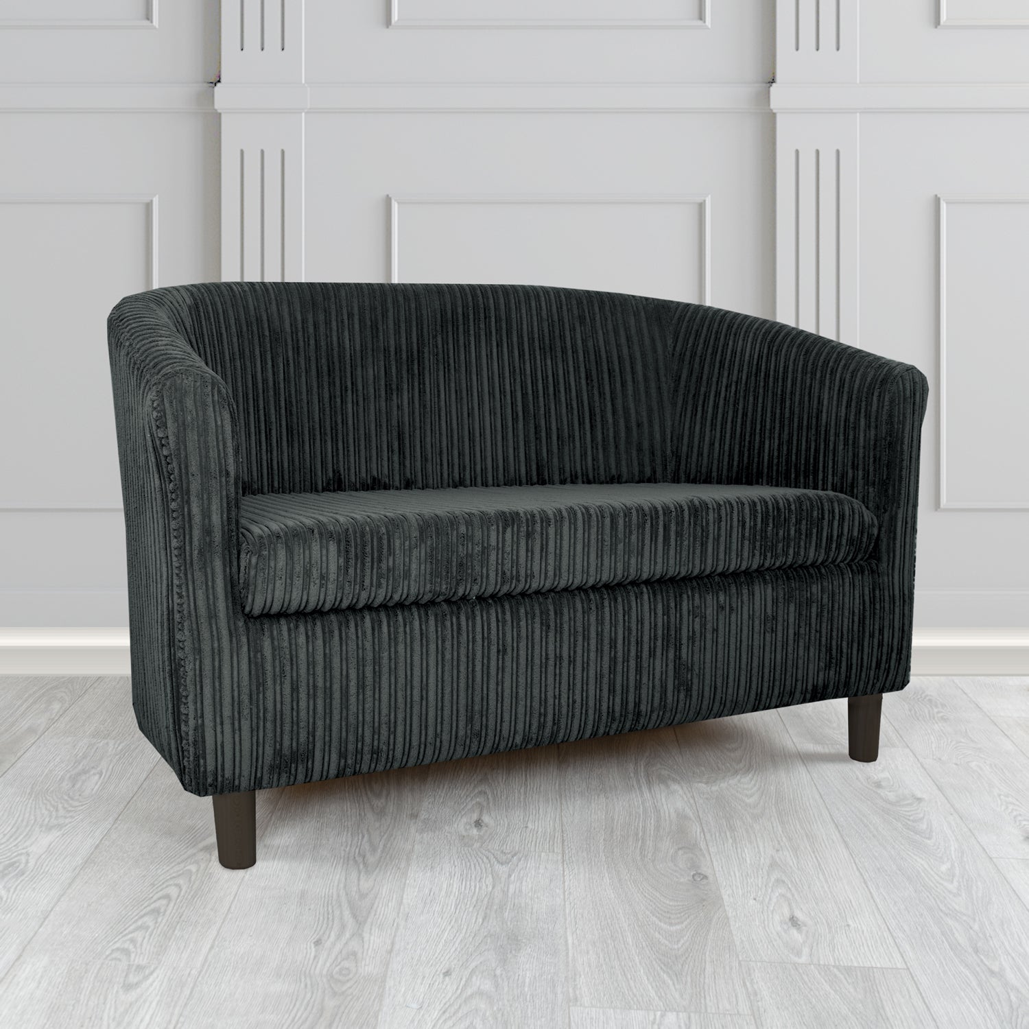 Tuscany 2 Seater Tub Sofa in Conway Plain Textured Fabric