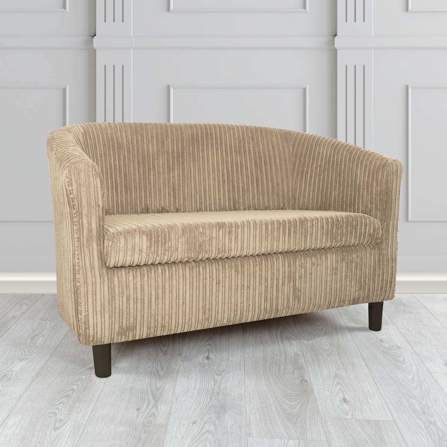 Tuscany 2 Seater Tub Sofa in Conway Plain Textured Fabric