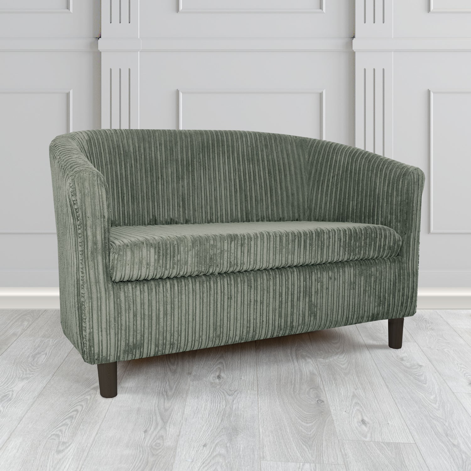 Tuscany 2 Seater Tub Sofa in Conway Plain Textured Fabric