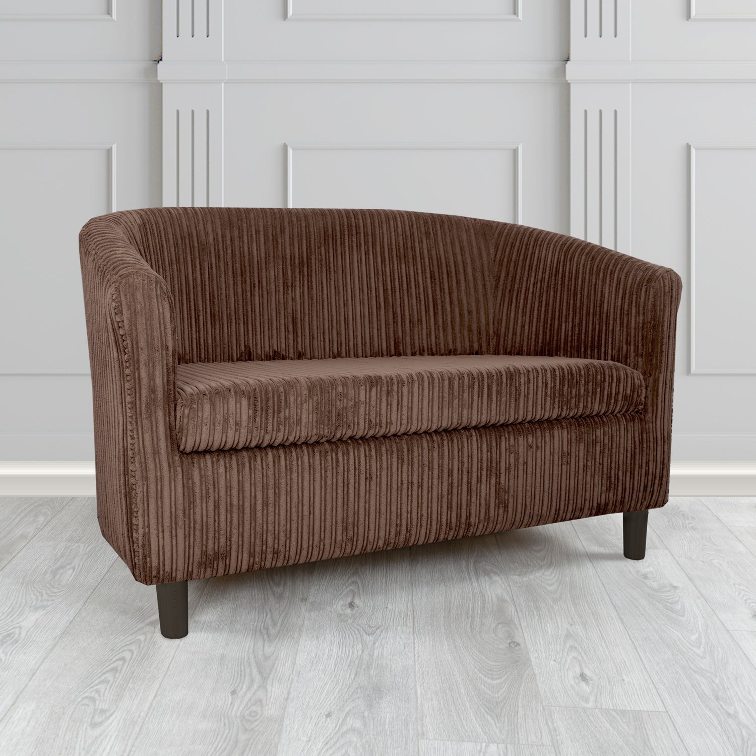 Tuscany 2 Seater Tub Sofa in Conway Plain Textured Fabric
