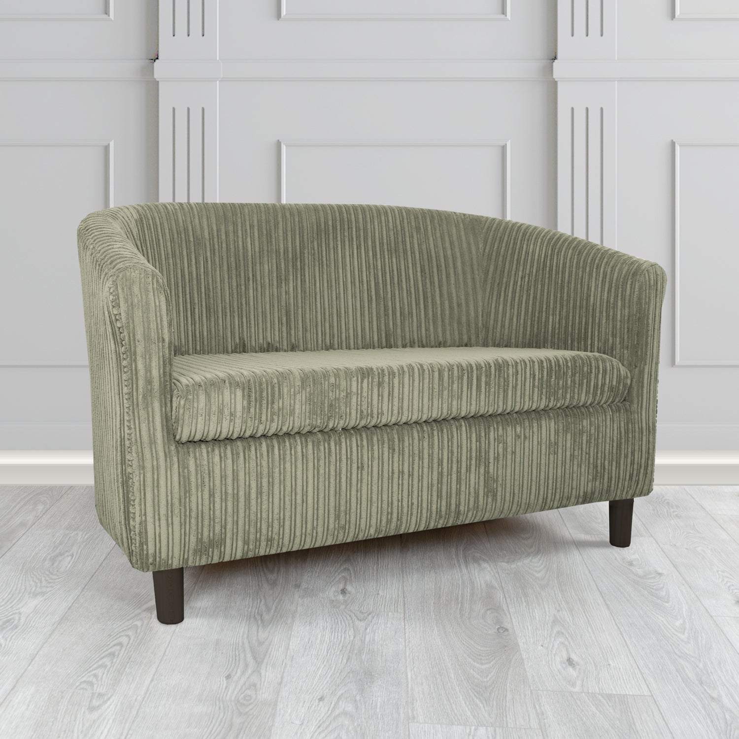 Tuscany 2 Seater Tub Sofa in Conway Plain Textured Fabric