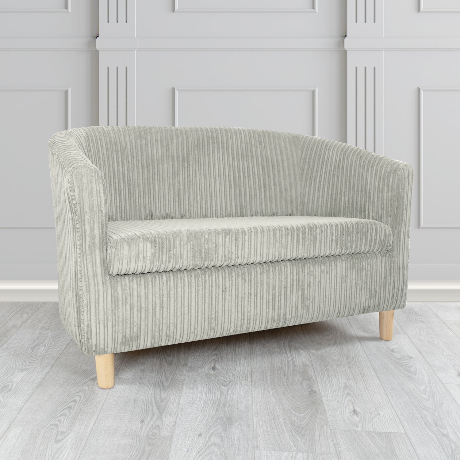 Tuscany 2 Seater Tub Sofa in Conway Plain Textured Fabric