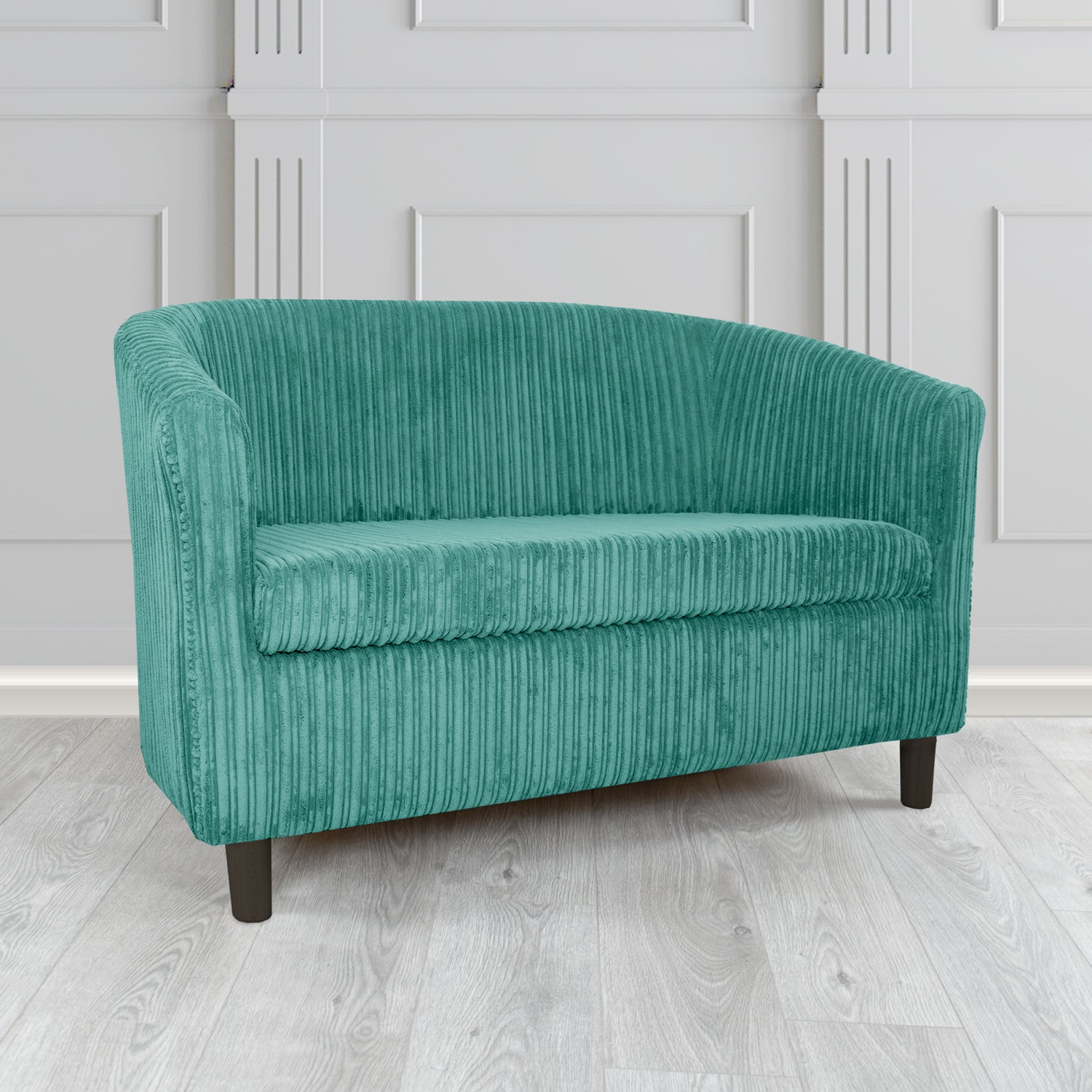Tuscany 2 Seater Tub Sofa in Conway Plain Textured Fabric