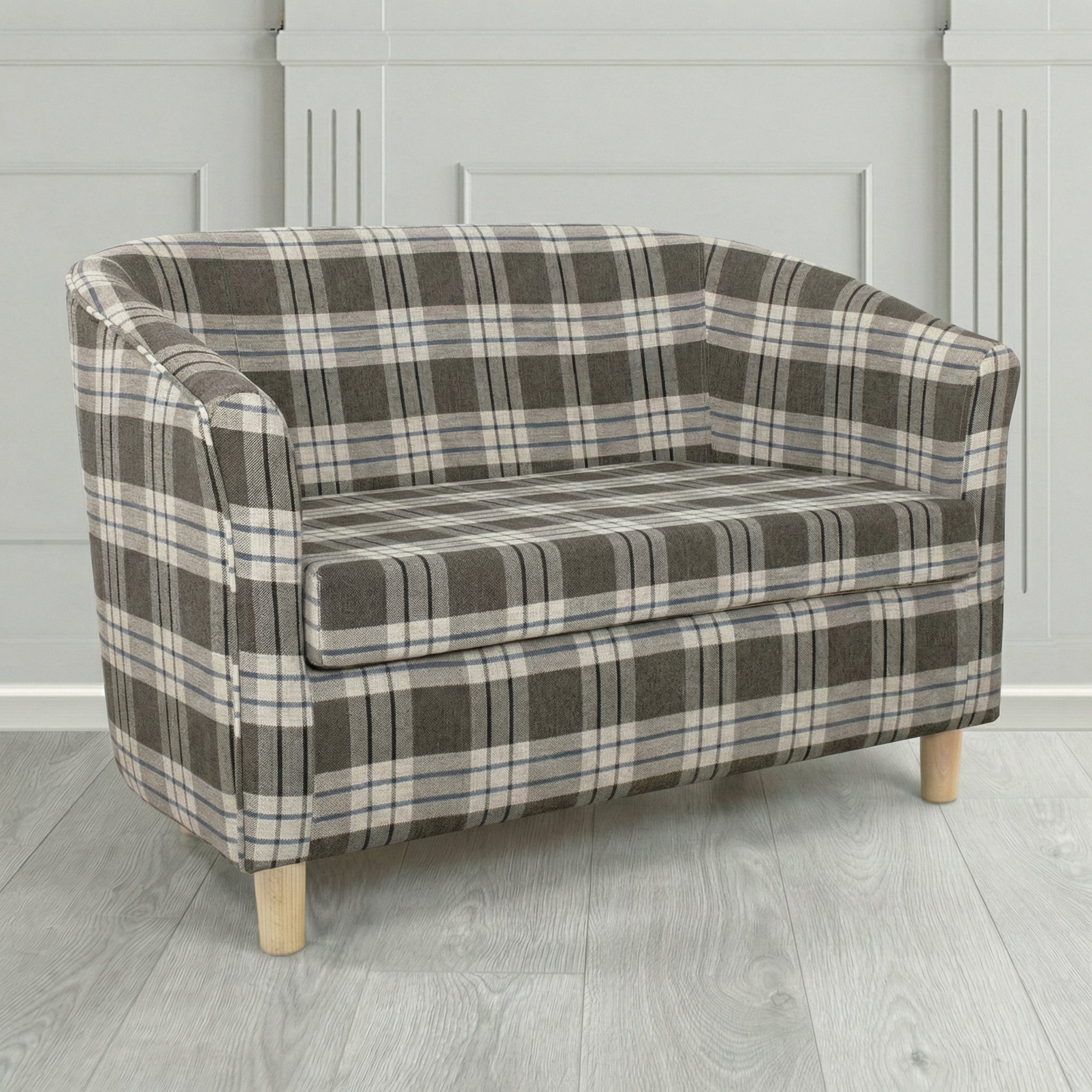 Tuscany 2 Seater Tub Sofa in Fryett's Kintyre Tartan Fabric