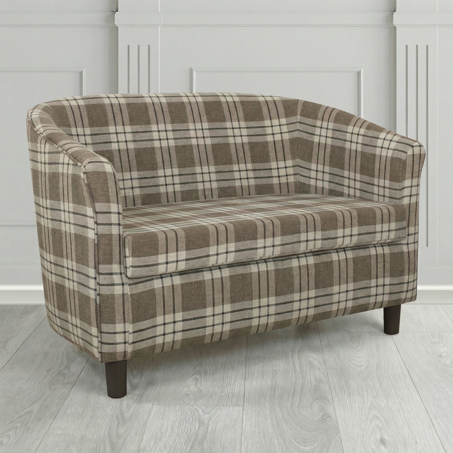 Tuscany 2 Seater Tub Sofa in Fryett's Kintyre Tartan Fabric