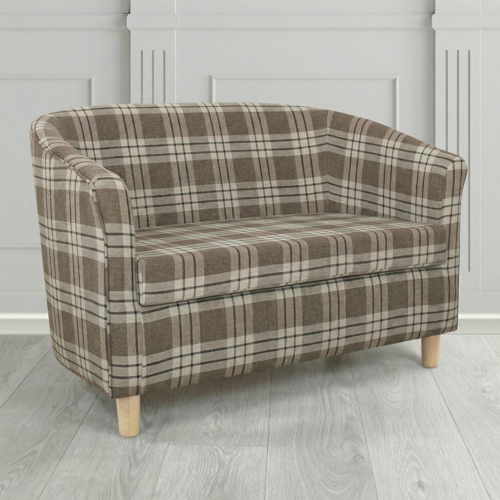 Tuscany 2 Seater Tub Sofa in Fryett's Kintyre Tartan Fabric