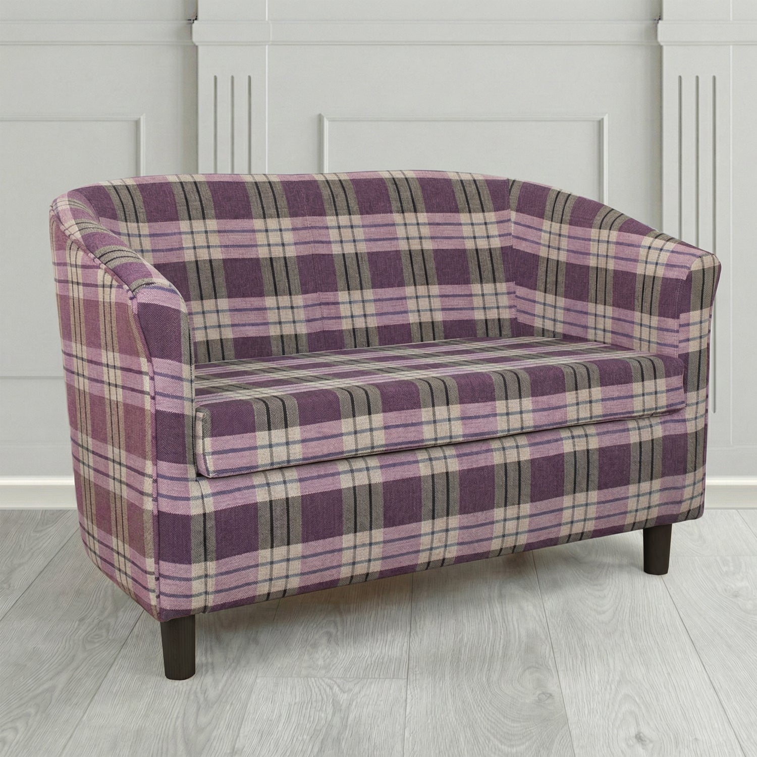 Tuscany 2 Seater Tub Sofa in Fryett's Kintyre Tartan Fabric