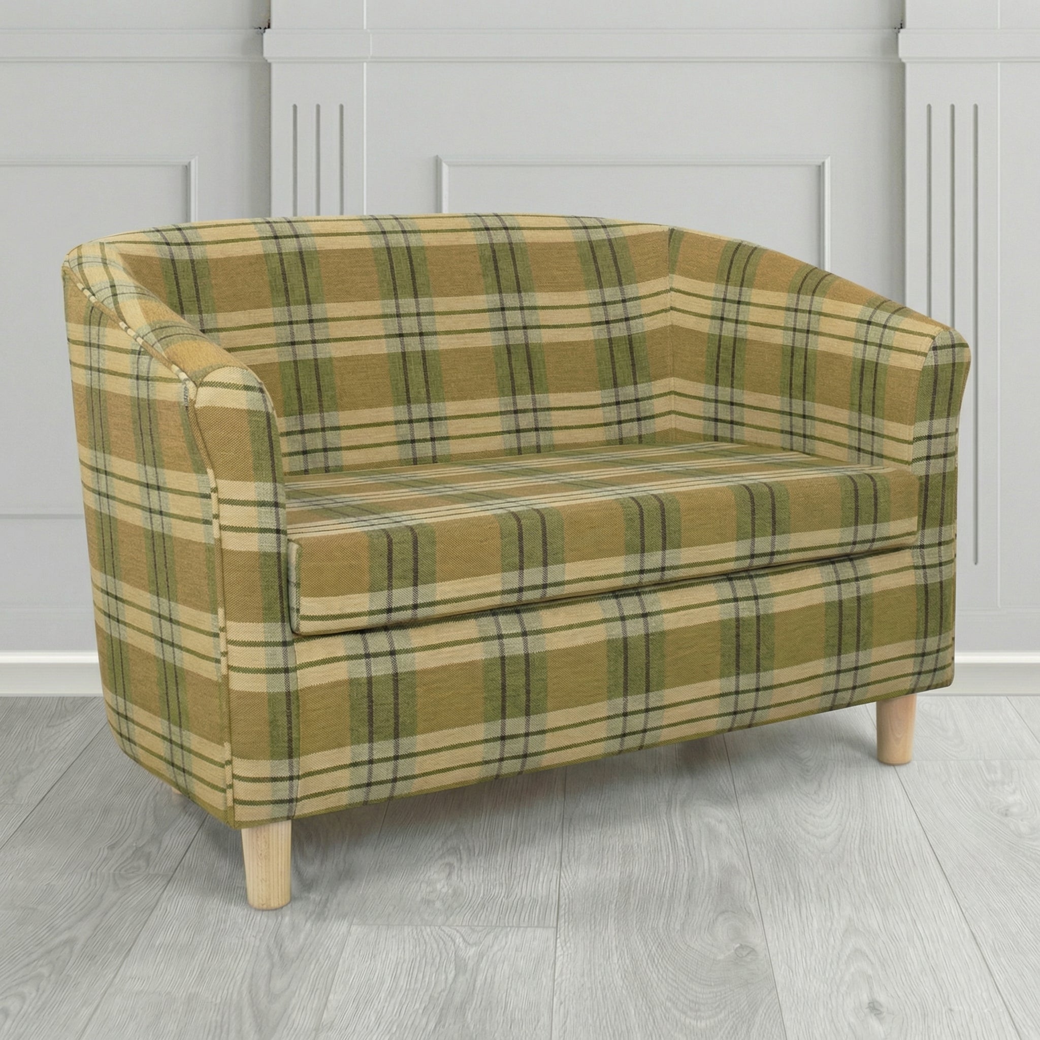 Tuscany 2 Seater Tub Sofa in Fryett's Kintyre Tartan Fabric
