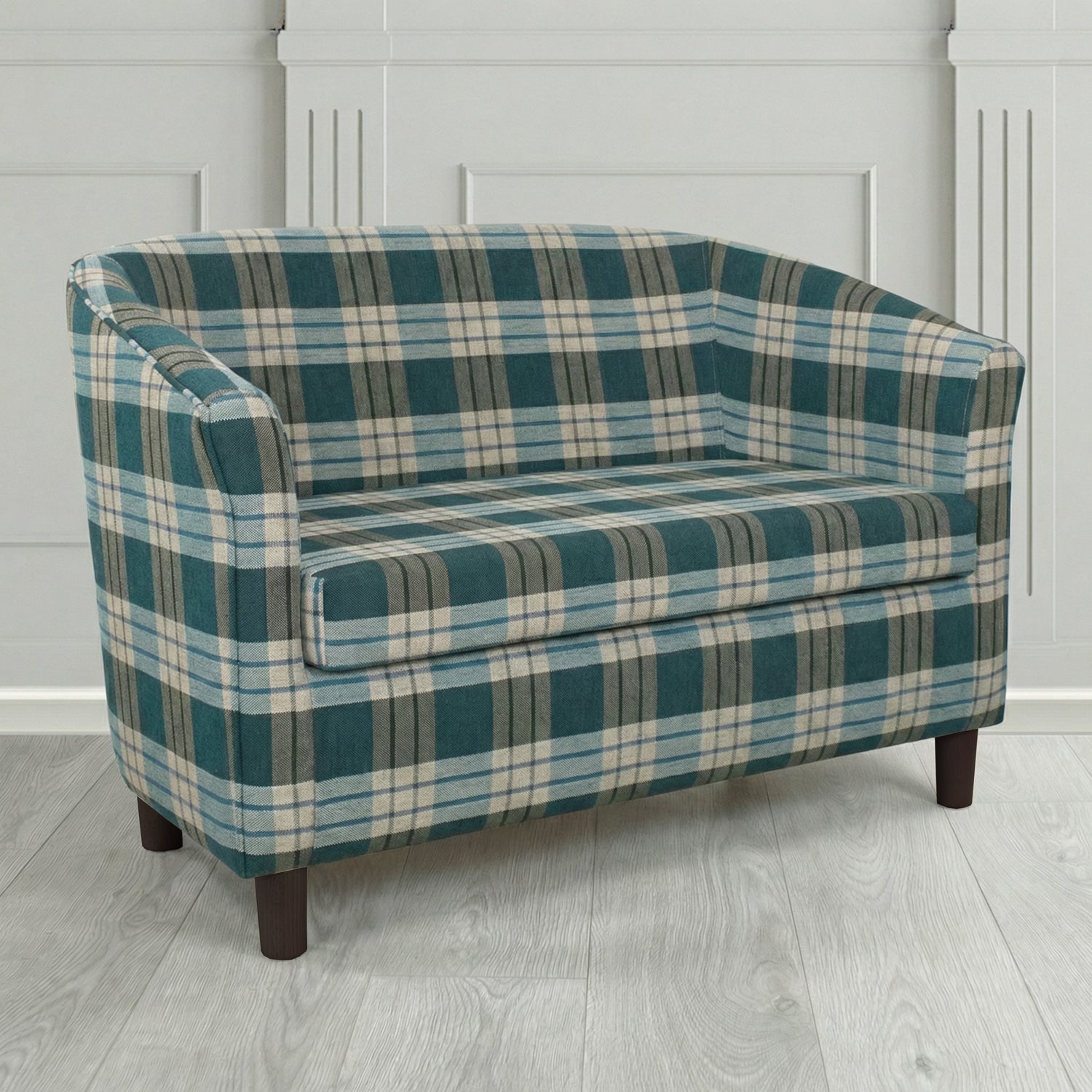 Tuscany 2 Seater Tub Sofa in Fryett's Kintyre Tartan Fabric