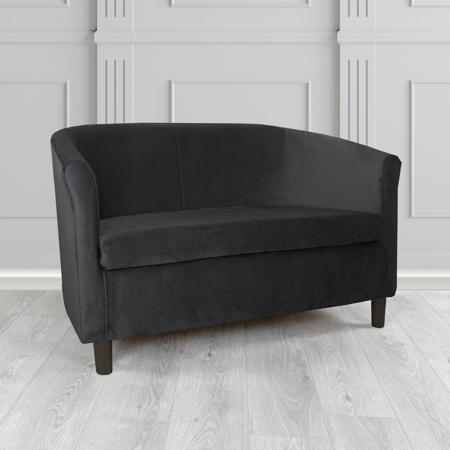 Tuscany 2 Seater Tub Sofa in Monaco Velvet Fabric - The Tub Chair Shop