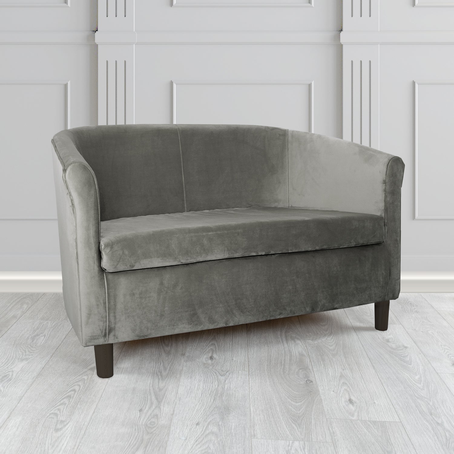Tuscany 2 Seater Tub Sofa in Monaco Velvet Fabric