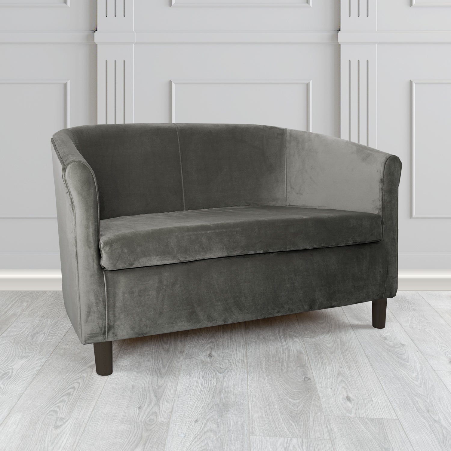 Tuscany 2 Seater Tub Sofa in Monaco Velvet Fabric
