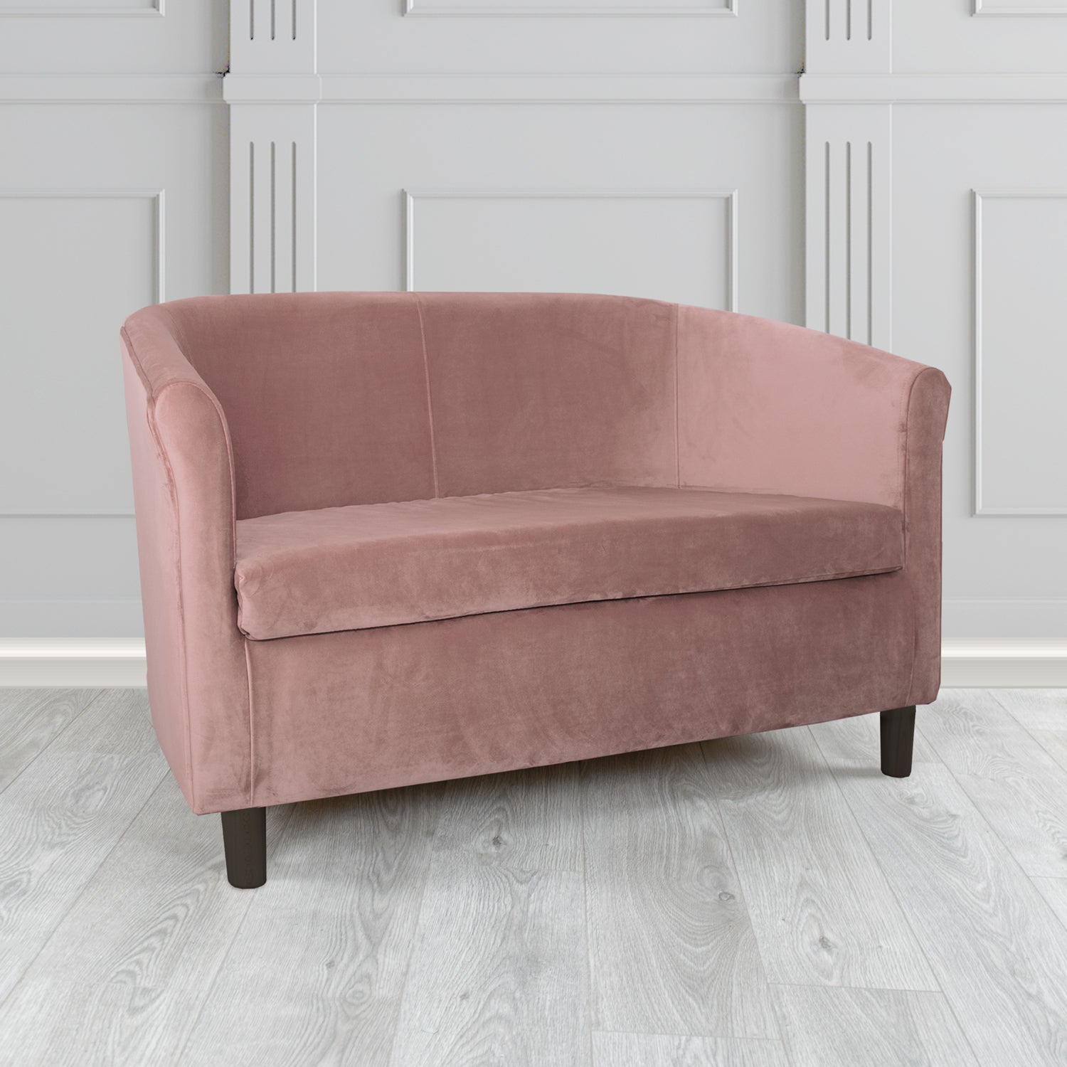 Tuscany 2 Seater Tub Sofa in Monaco Velvet Fabric
