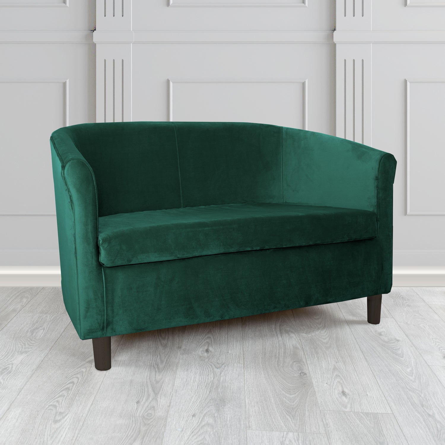 Tuscany 2 Seater Tub Sofa in Monaco Velvet Fabric
