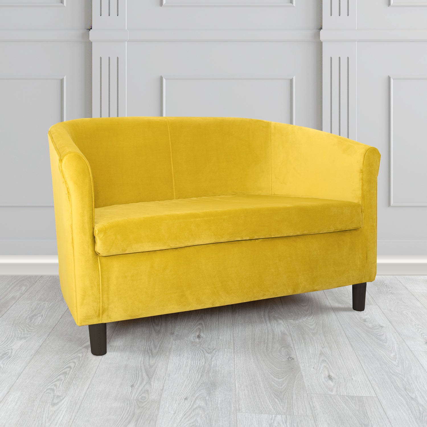 Tuscany 2 Seater Tub Sofa in Monaco Velvet Fabric