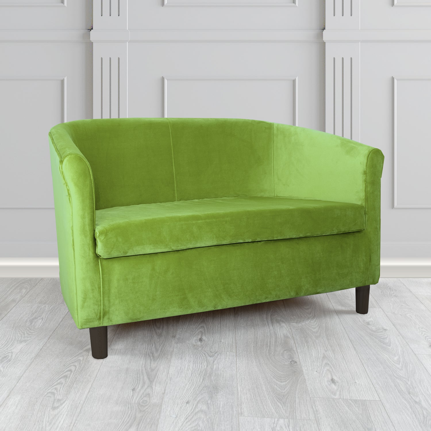 Tuscany 2 Seater Tub Sofa in Monaco Velvet Fabric
