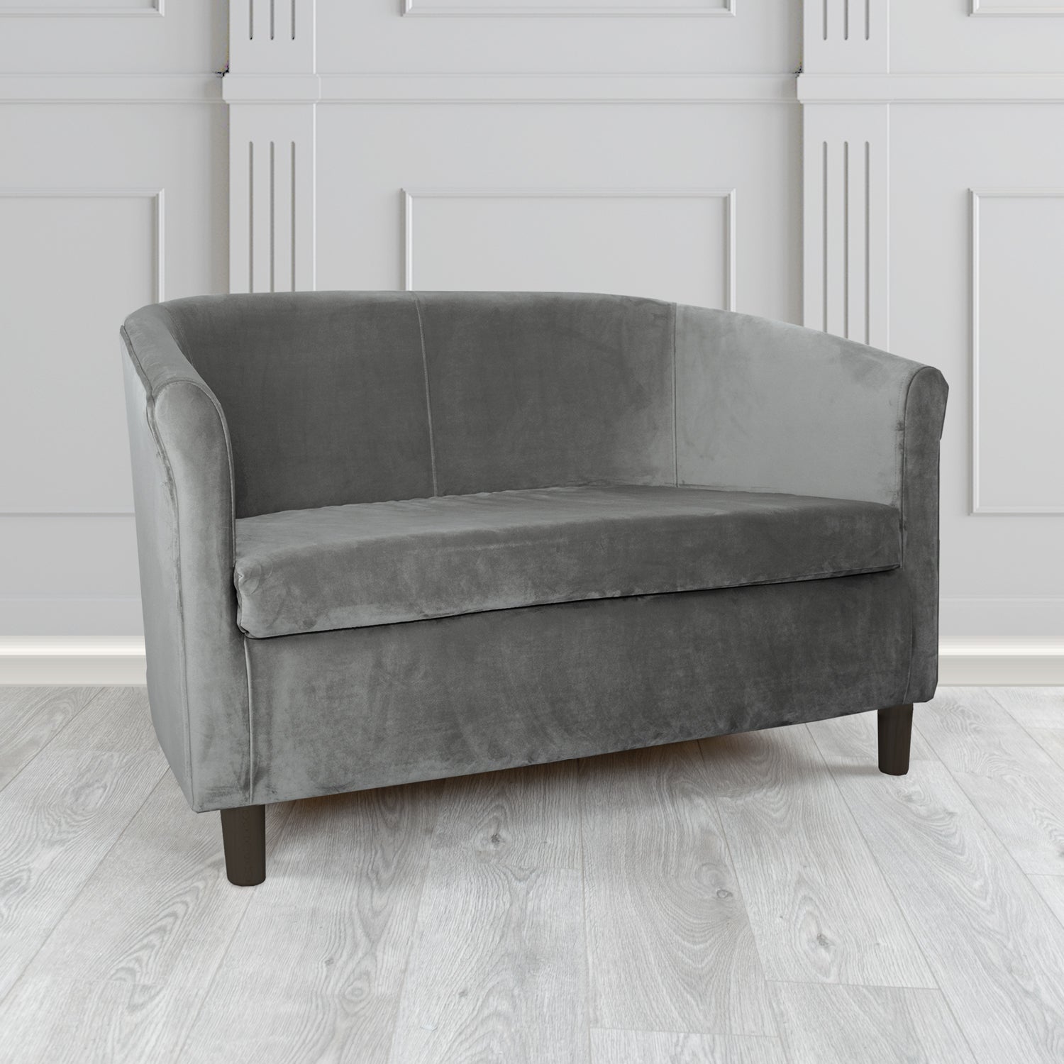 Tuscany 2 Seater Tub Sofa in Monaco Velvet Fabric