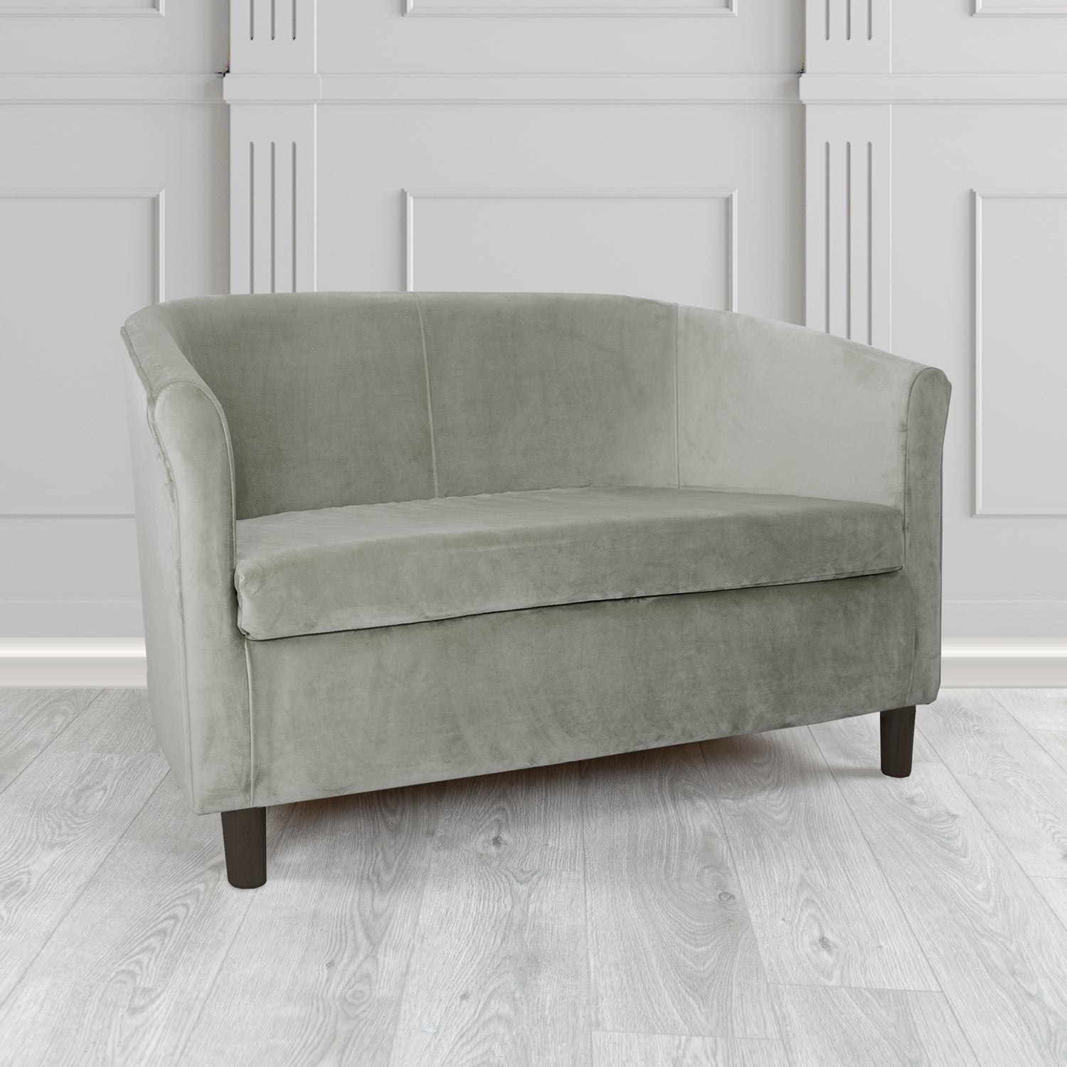 Tuscany 2 Seater Tub Sofa in Monaco Velvet Fabric
