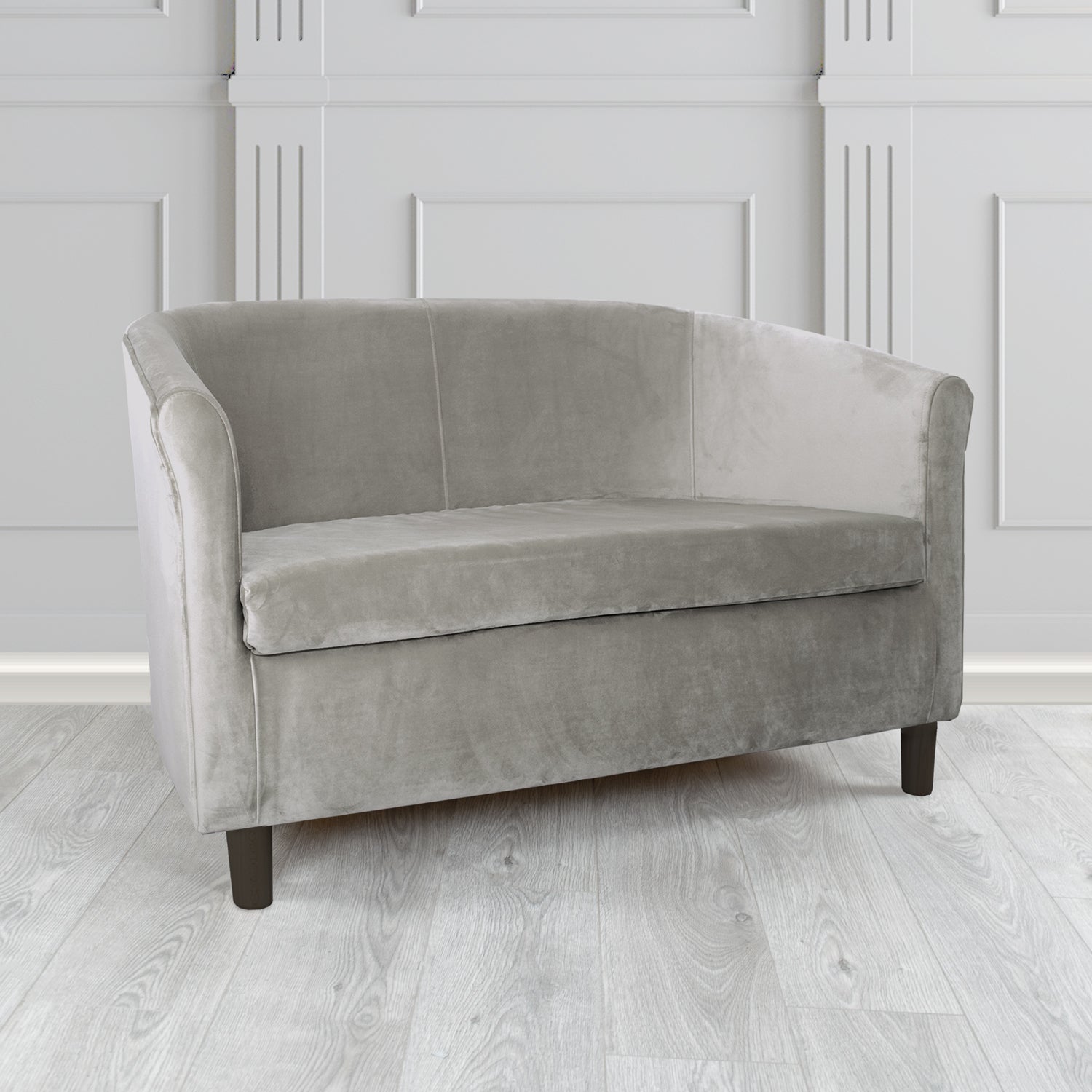 Tuscany 2 Seater Tub Sofa in Monaco Velvet Fabric