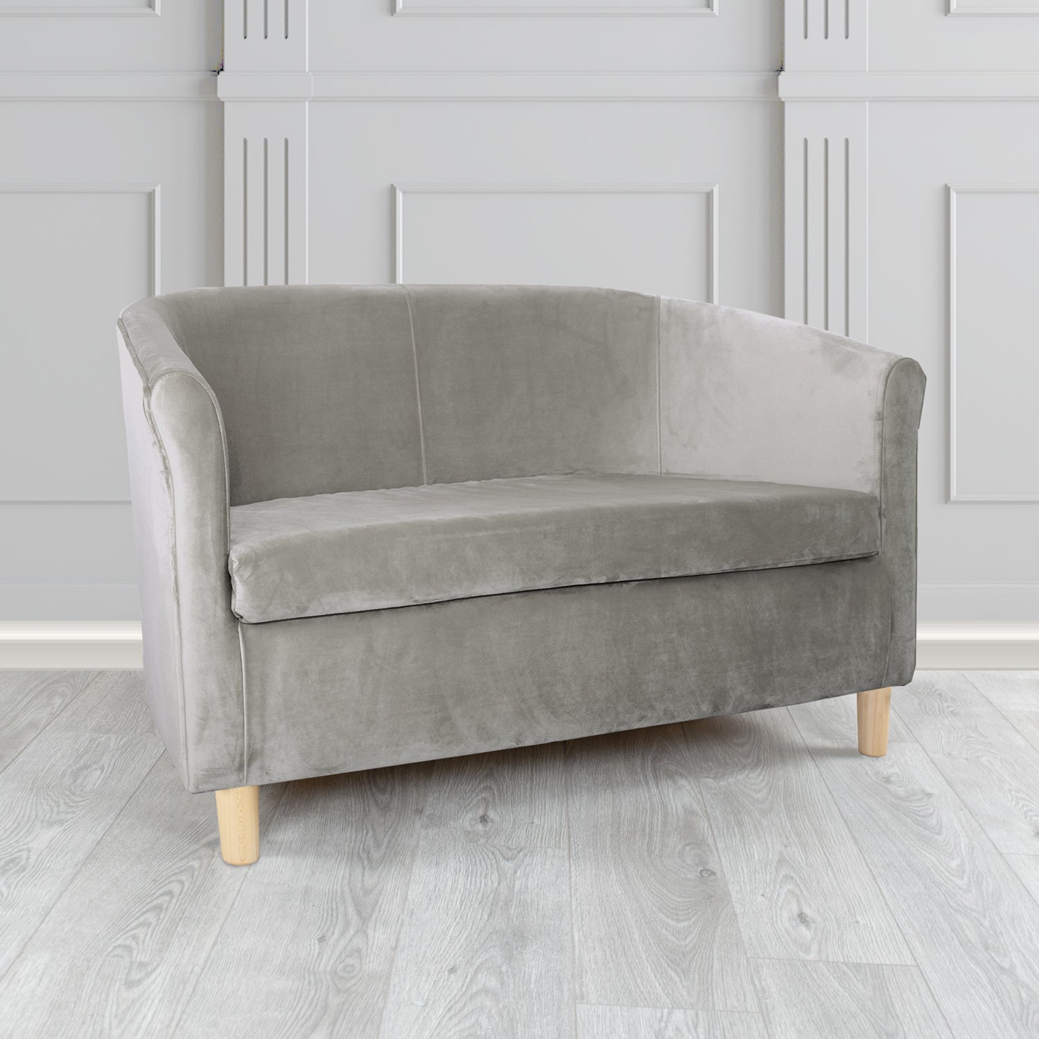 Tuscany 2 Seater Tub Sofa in Monaco Velvet Fabric