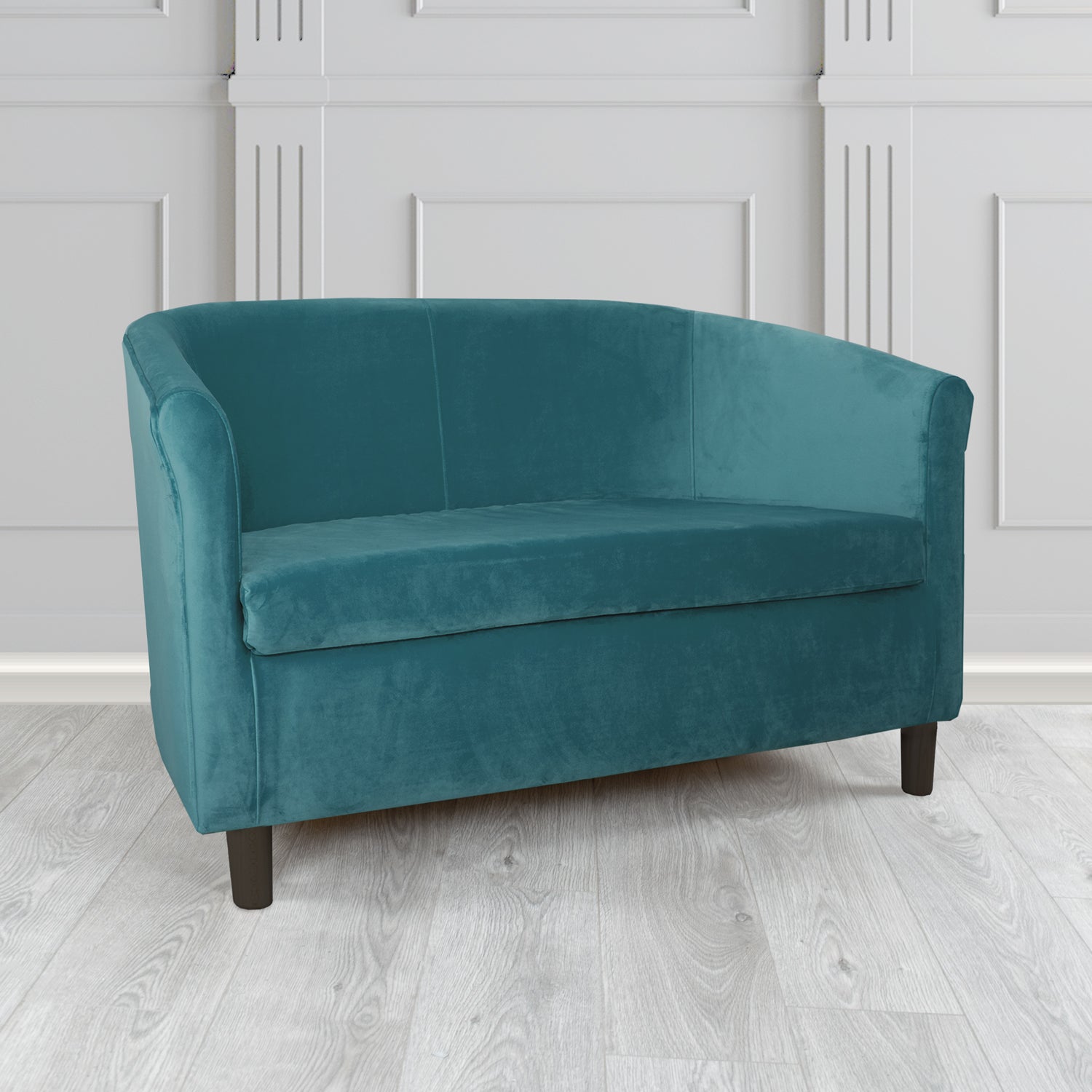 Tuscany 2 Seater Tub Sofa in Monaco Velvet Fabric