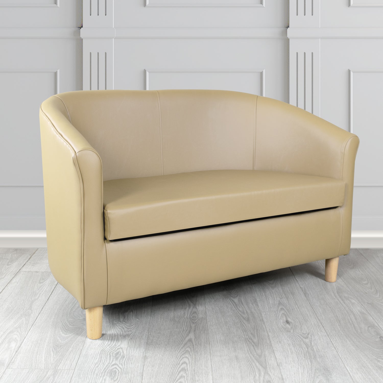 Tuscany 2 Seater Tub Sofa in Shelly Crib 5 Genuine Leather