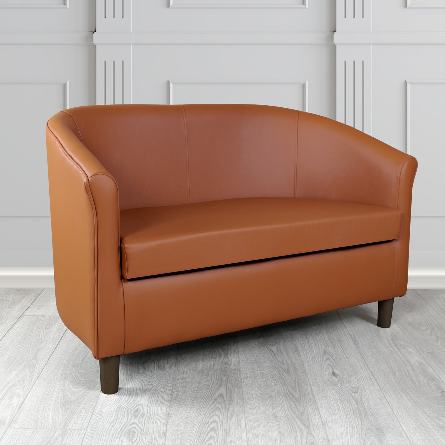 Tuscany 2 Seater Tub Sofa in Shelly Crib 5 Genuine Leather