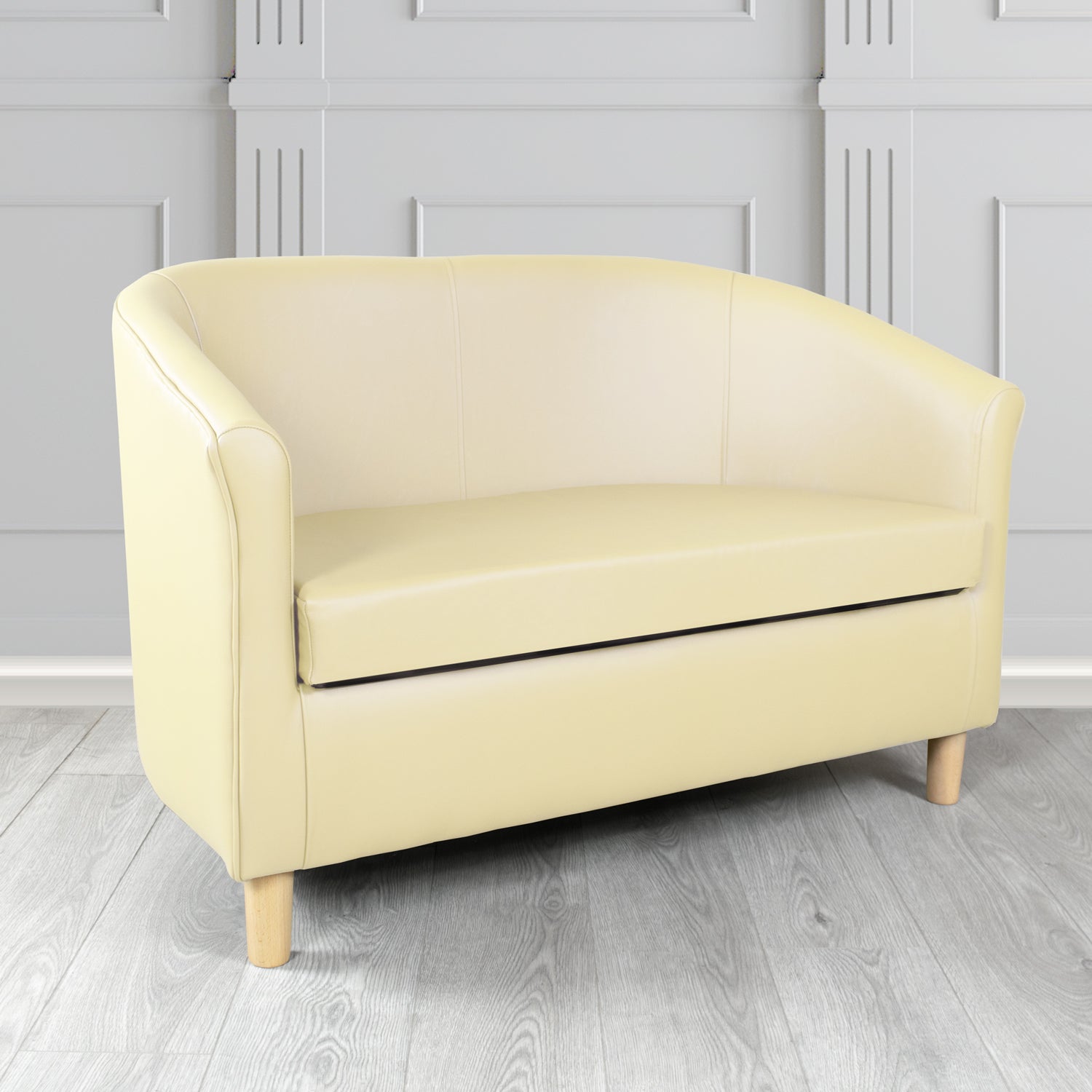 Tuscany 2 Seater Tub Sofa in Shelly Crib 5 Genuine Leather