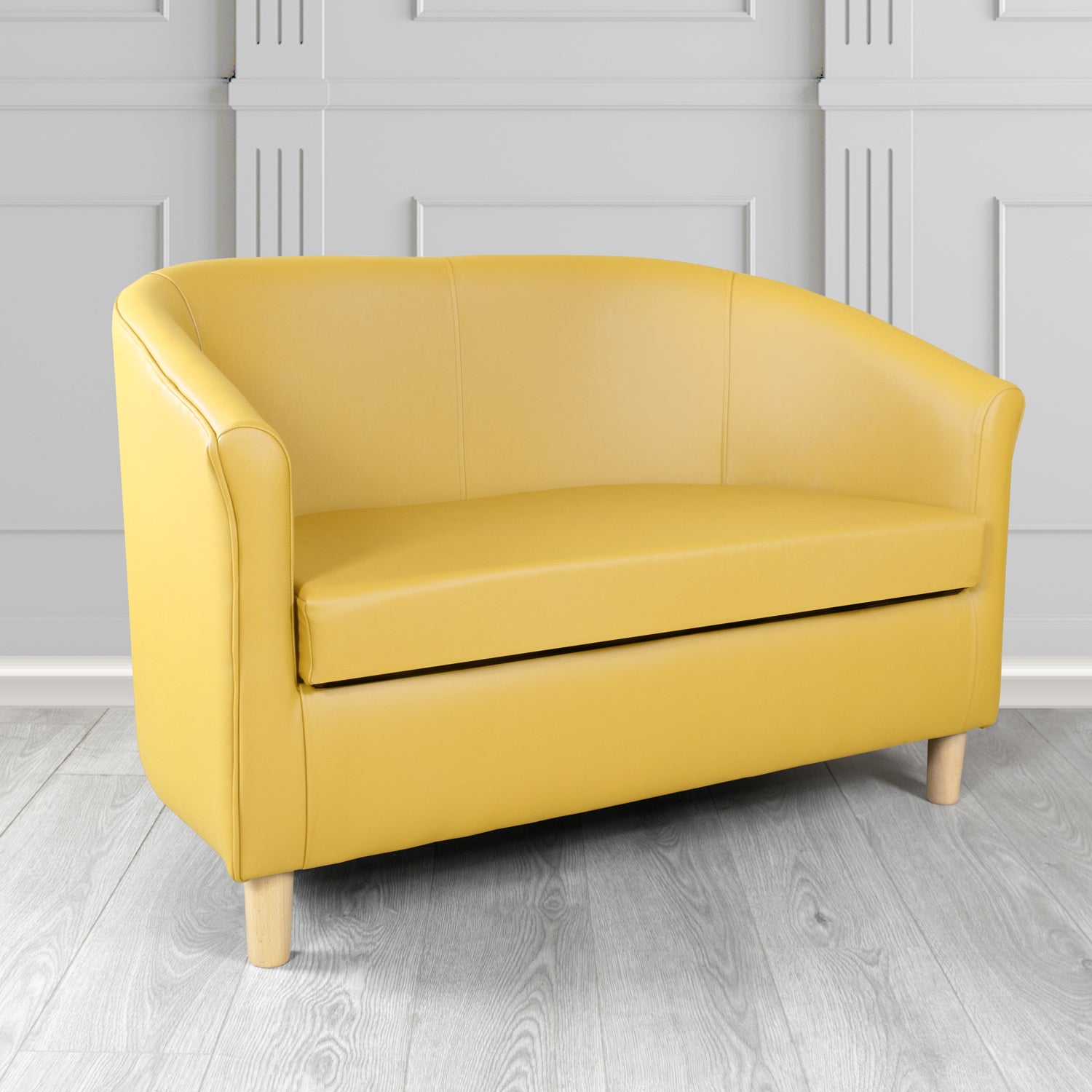 Tuscany 2 Seater Tub Sofa in Shelly Crib 5 Genuine Leather