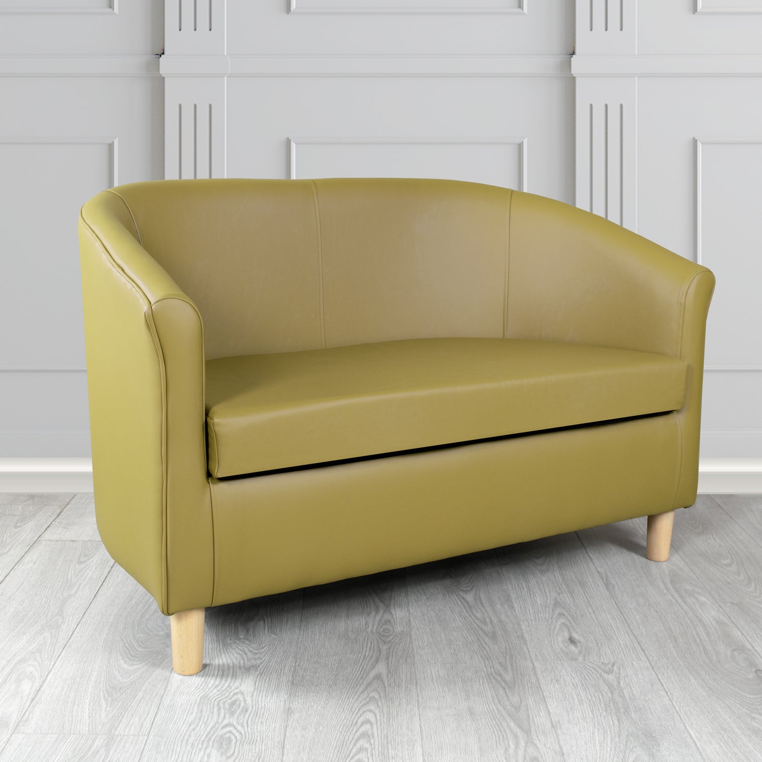 Tuscany 2 Seater Tub Sofa in Shelly Crib 5 Genuine Leather