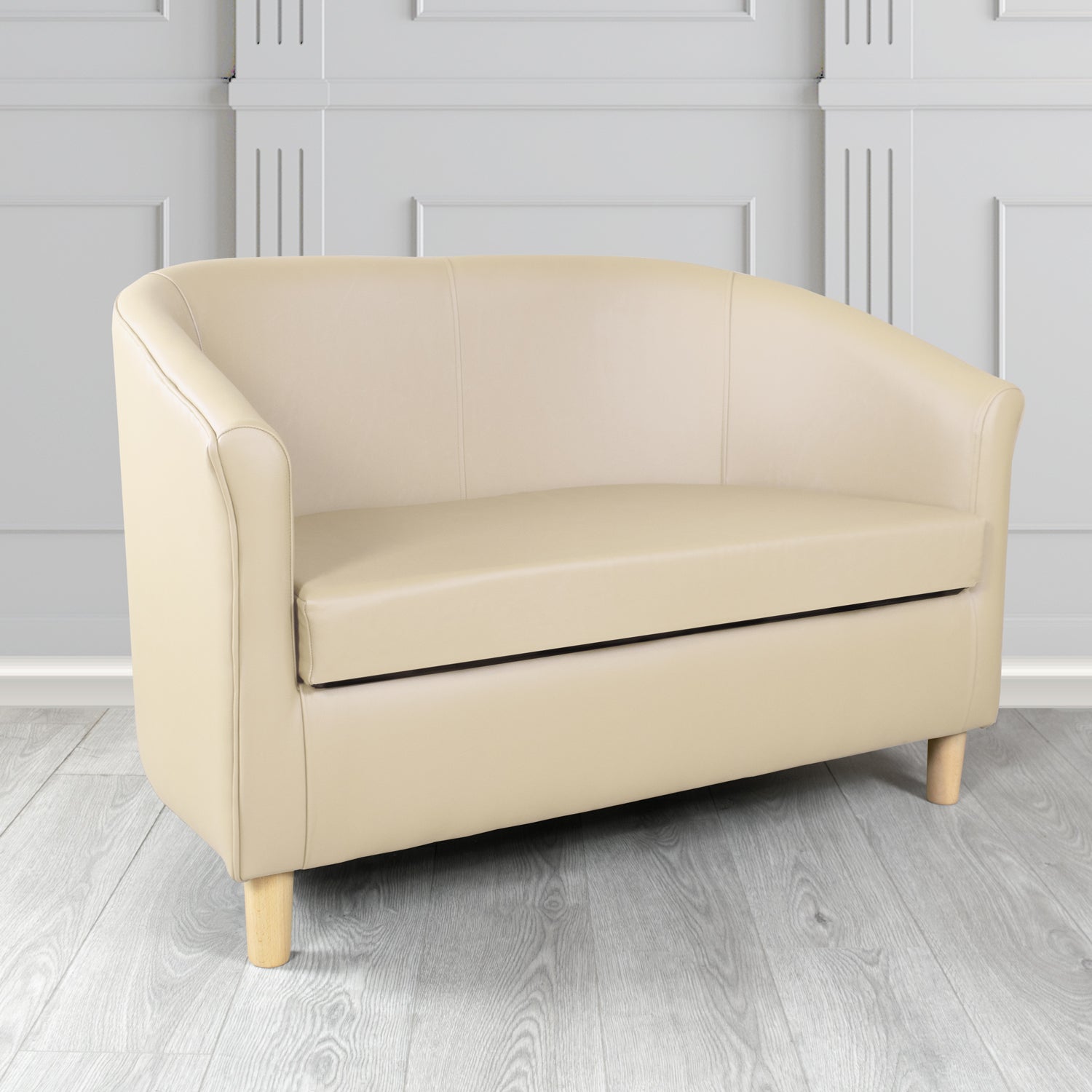 Tuscany 2 Seater Tub Sofa in Shelly Crib 5 Genuine Leather